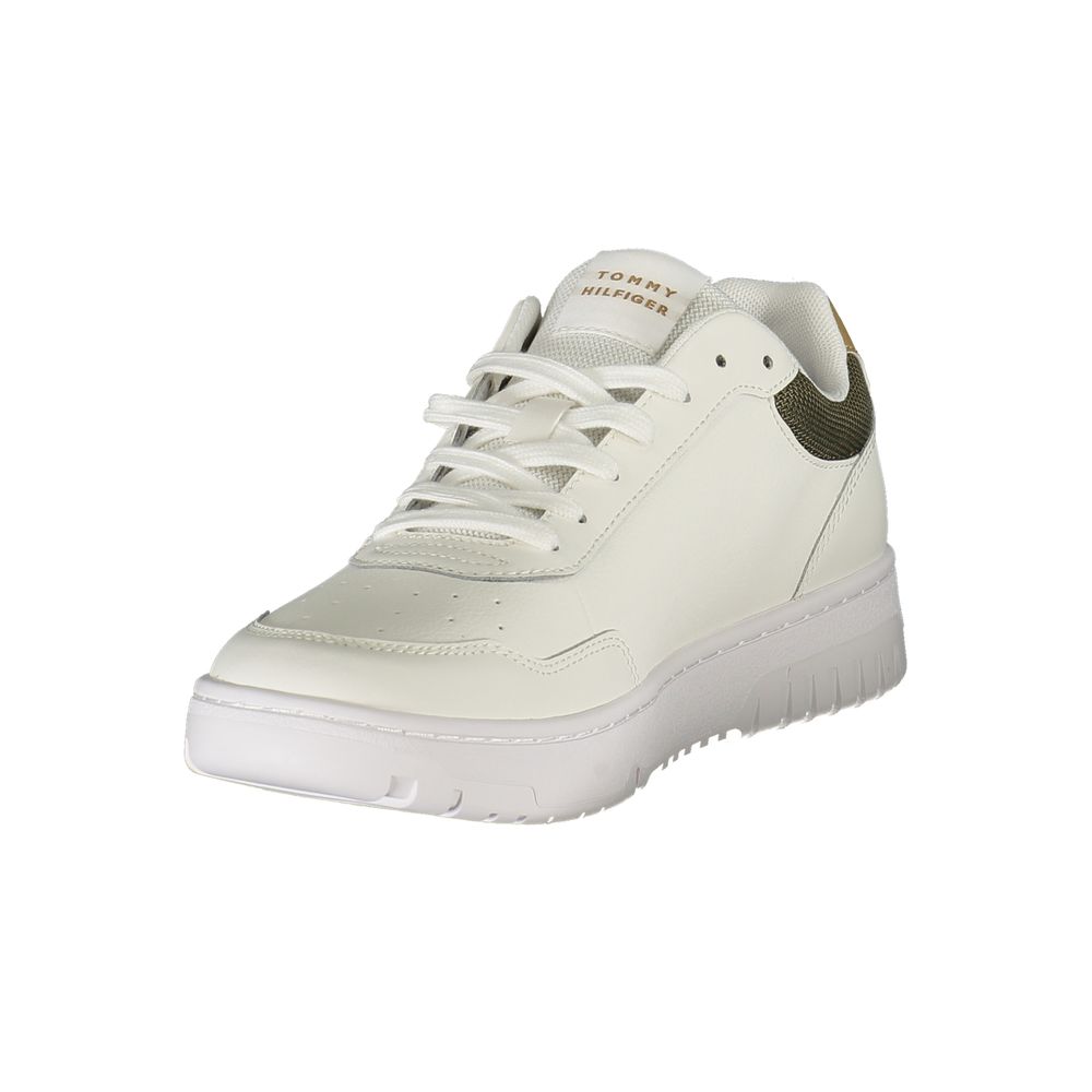 Tommy Hilfiger Vita Läder Herr Sneaker