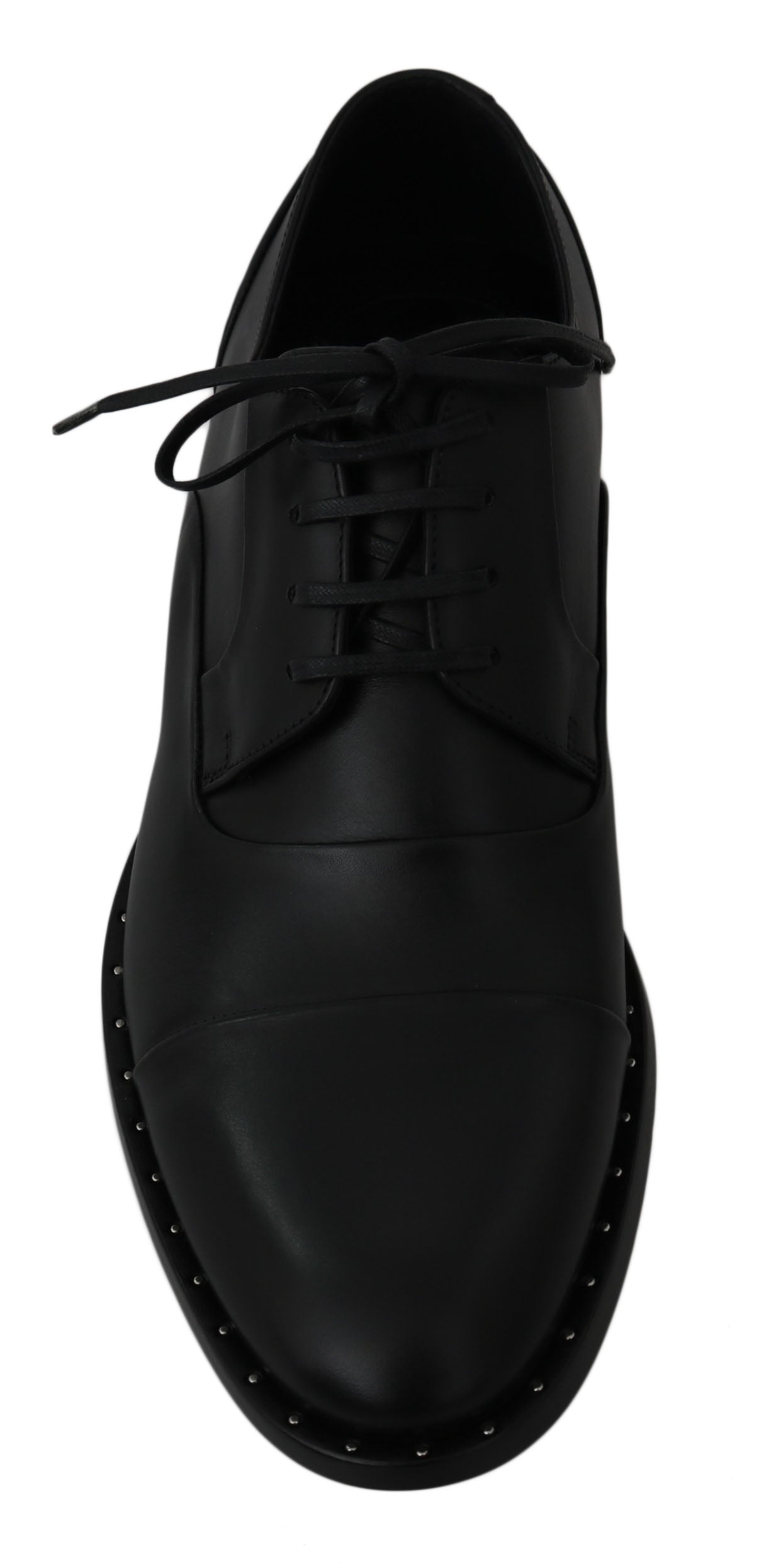 Dolce & Gabbana Svarta Läder Derby Formella Skor