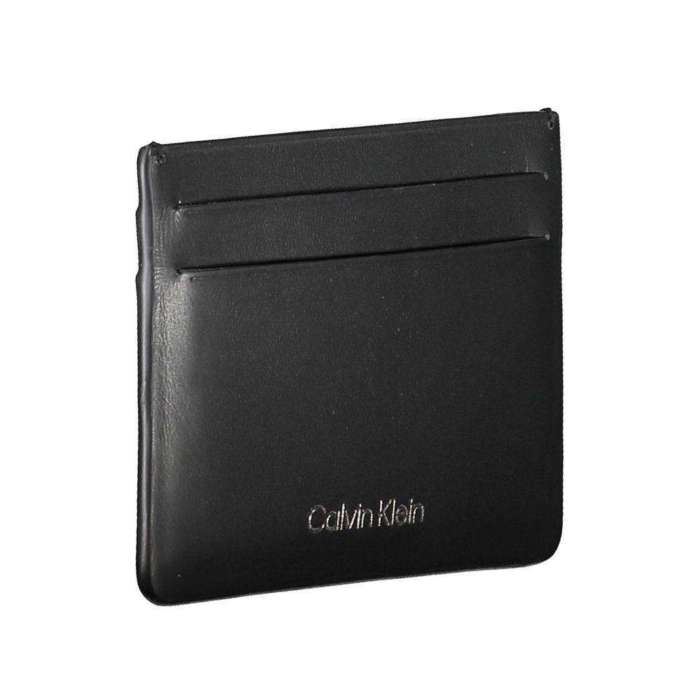 Calvin Klein svart läderplånbok