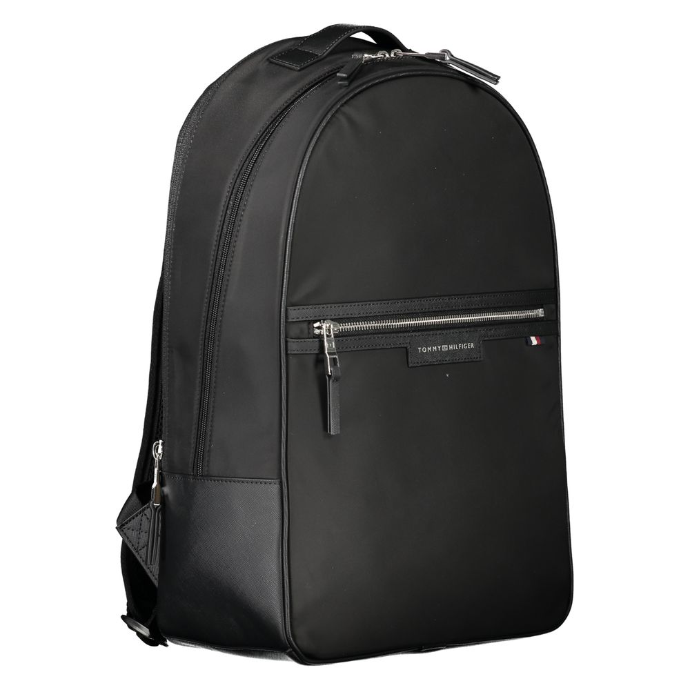Tommy Hilfiger svart polyesterryggsäck