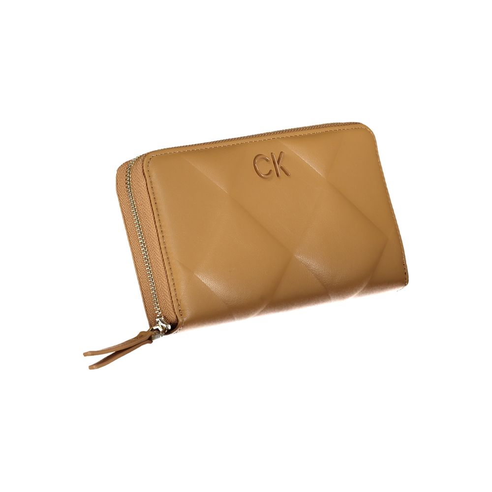 Calvin Klein brun polyesterplånbok