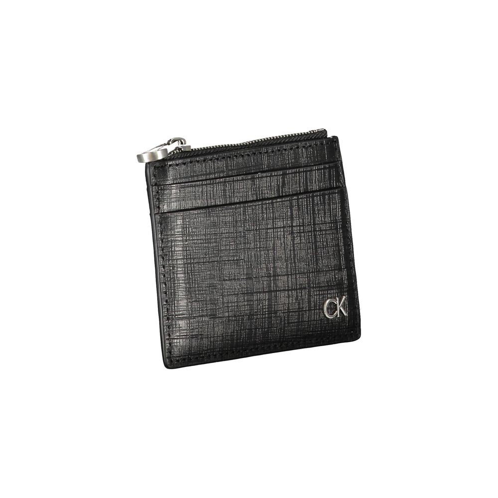 Calvin Klein svart läderplånbok
