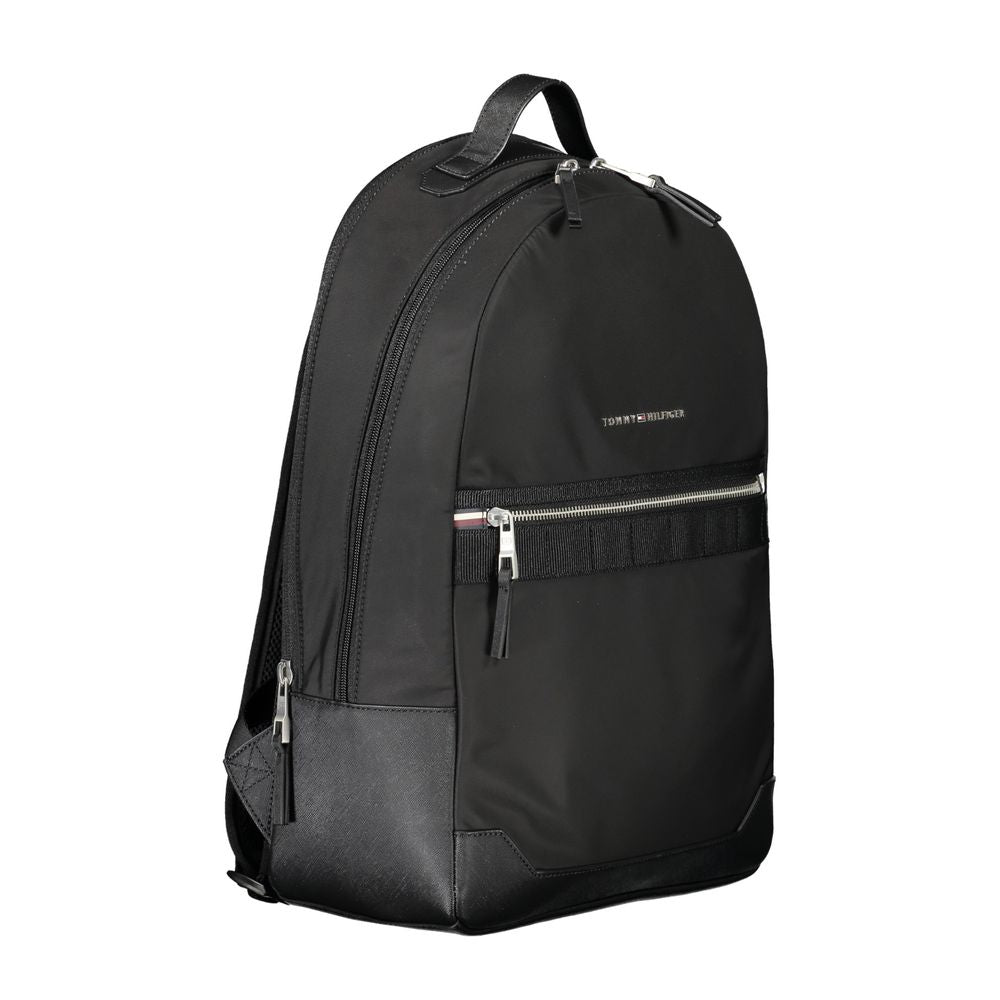 Tommy Hilfiger svart polyesterryggsäck
