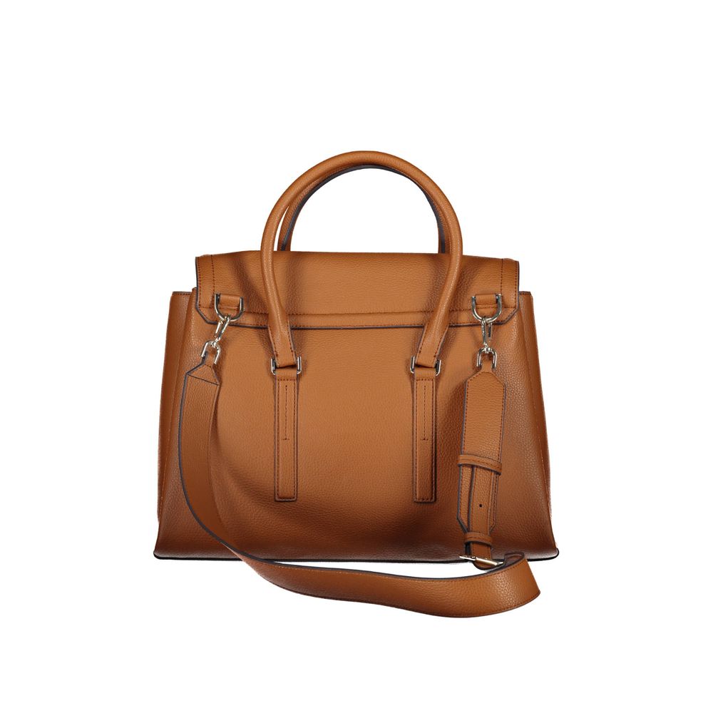 Calvin Klein brun polyetenhandväska