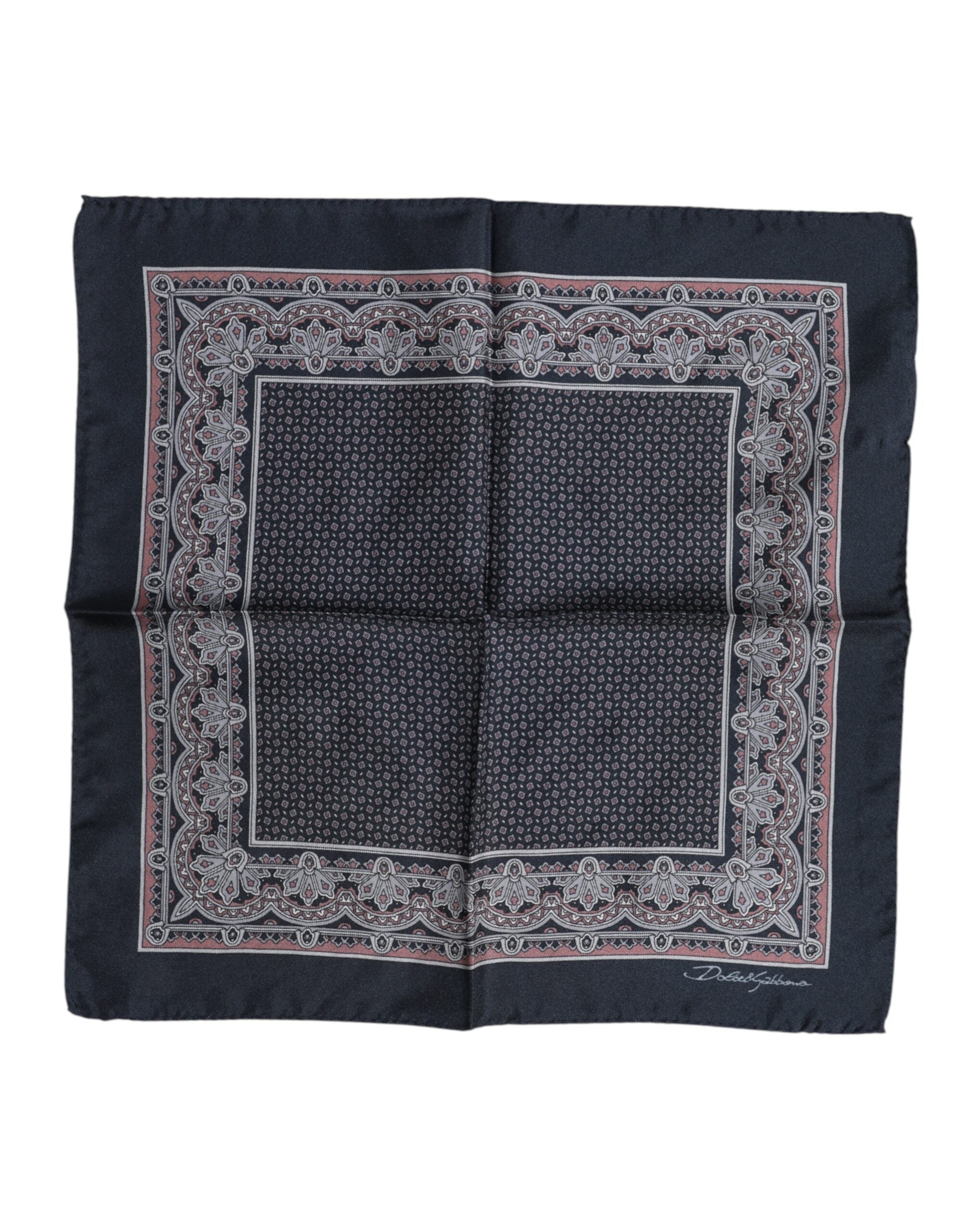 Dolce & Gabbana Multicolor Fantasy Silk Square Foulard Halsduk