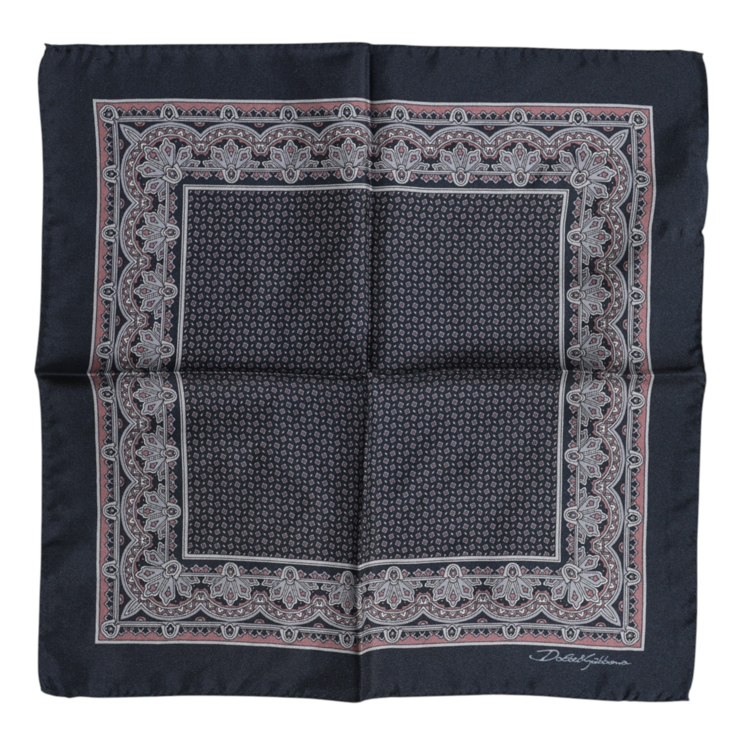 Dolce & Gabbana Multicolor Fantasy Silk Square Foulard Halsduk