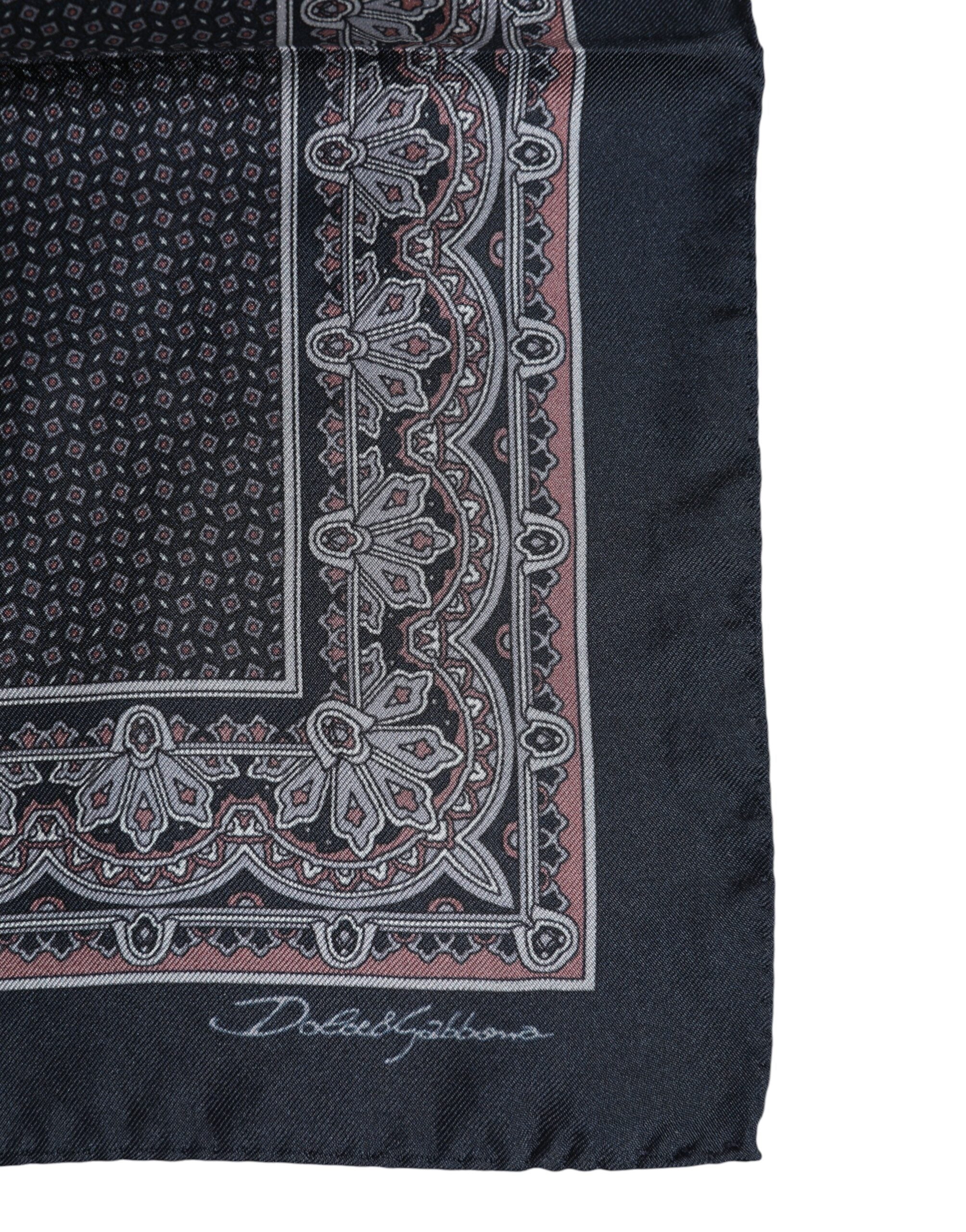 Dolce & Gabbana Multicolor Fantasy Silk Square Foulard Halsduk