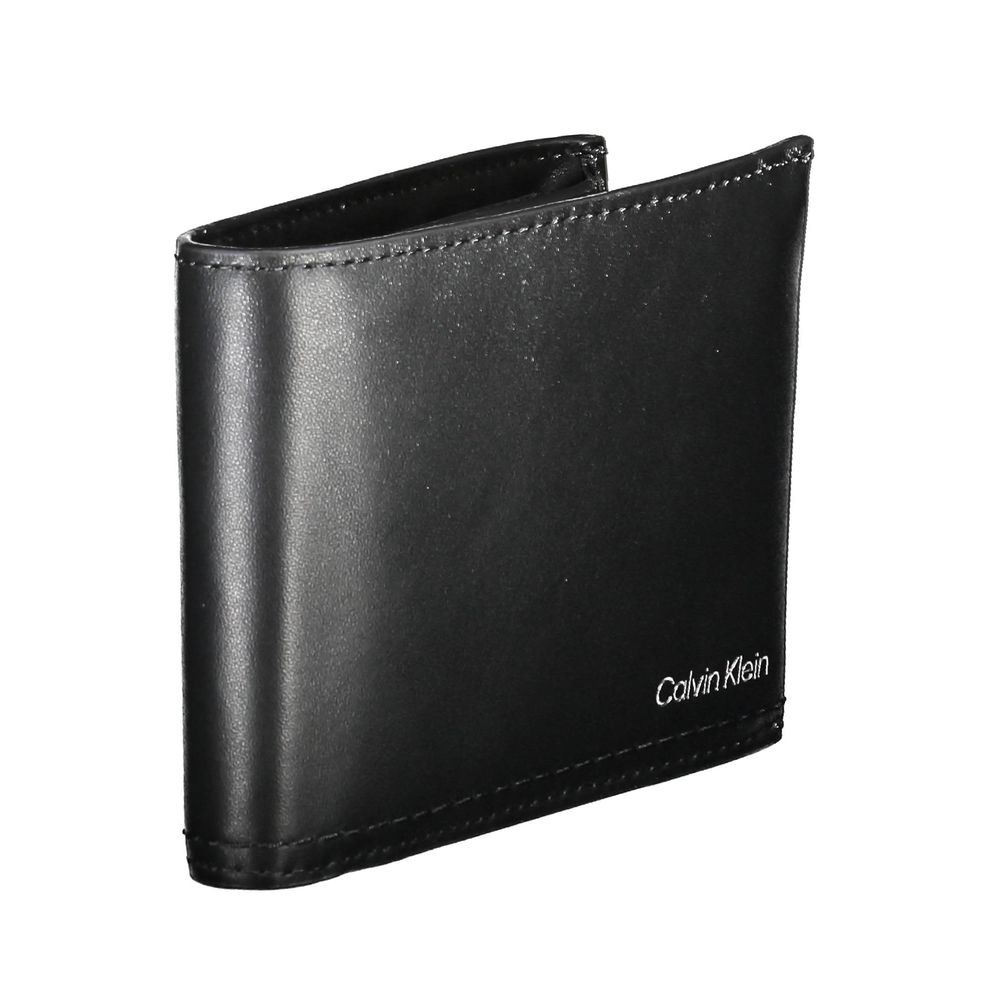 Calvin Klein svart läderplånbok