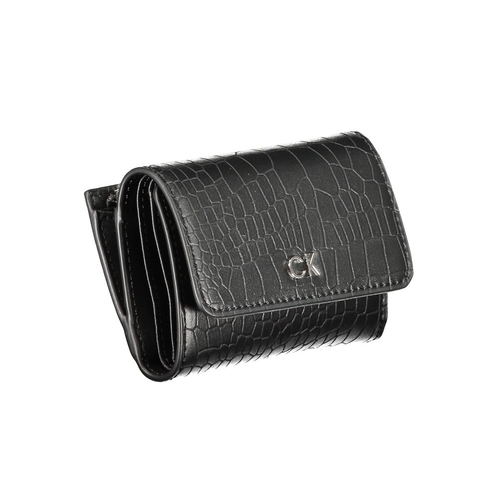 Calvin Klein svart polyesterplånbok