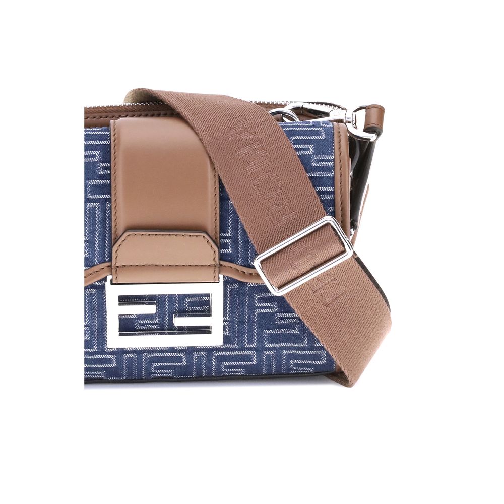 Fendi Baguette denim axelväska