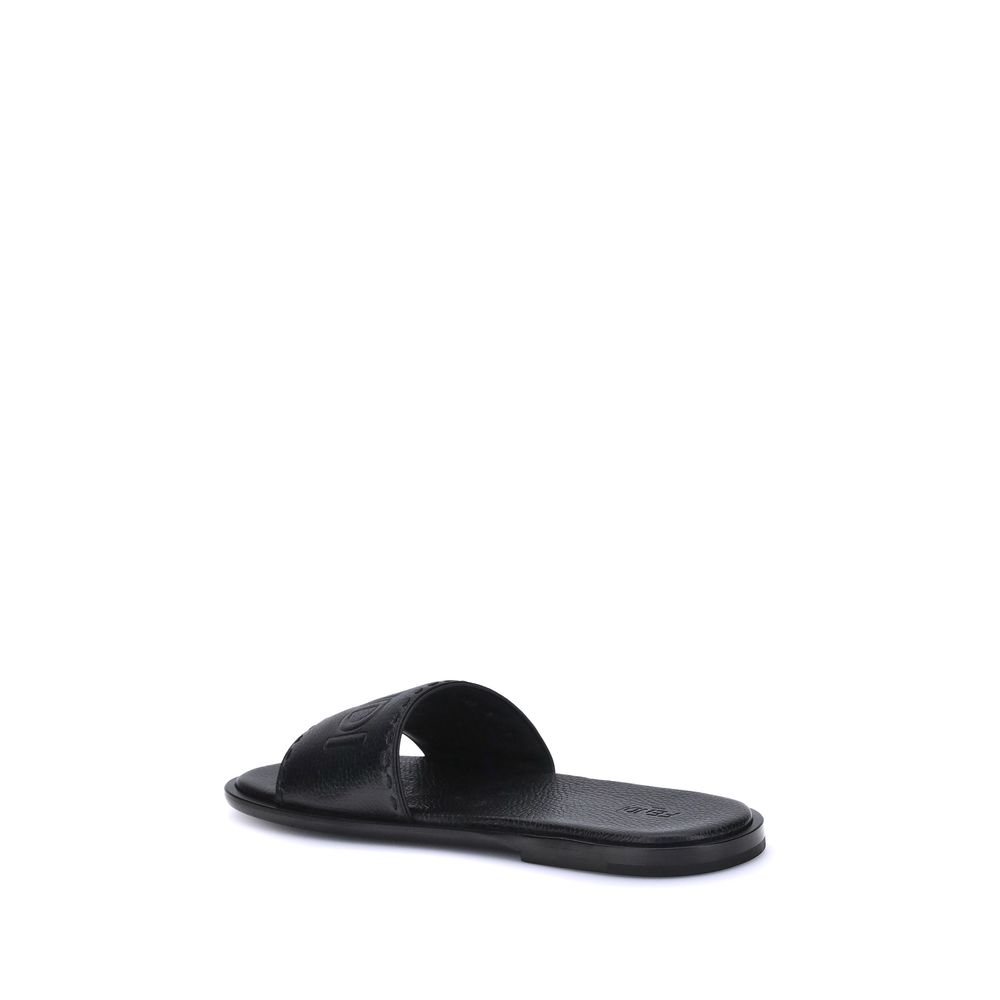 Fendi sandaler med logotyp