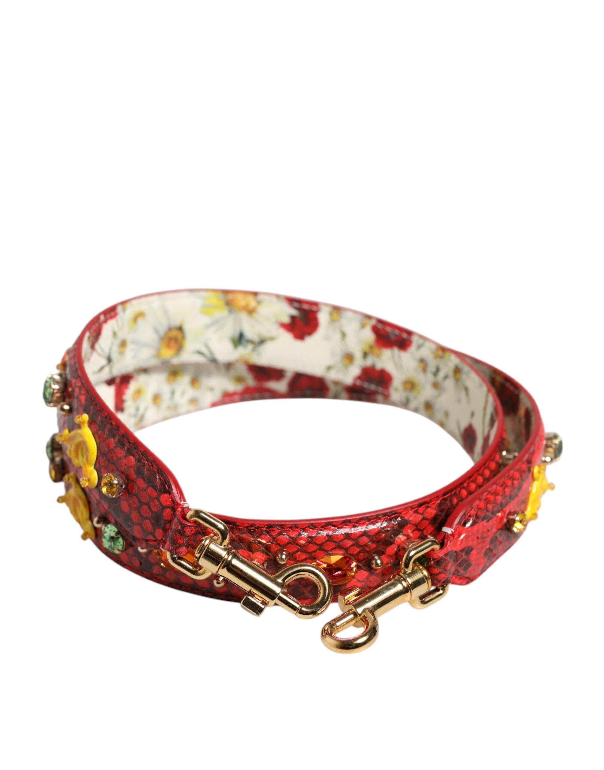 Dolce & Gabbana flerfärgad utsmyckad handväska med axelrem