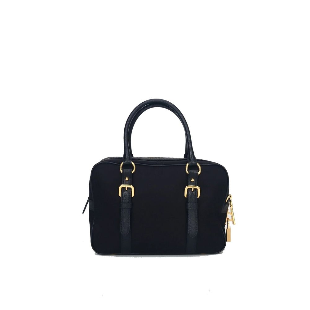 Prada Logotyp Nylon Topp Handväska