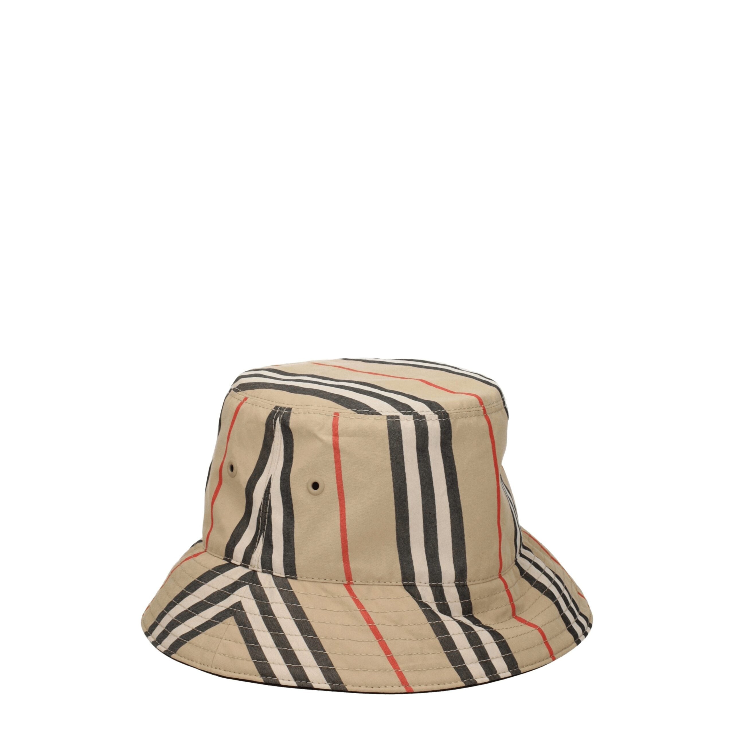 Burberry Beige Tyg Bucket Hattar