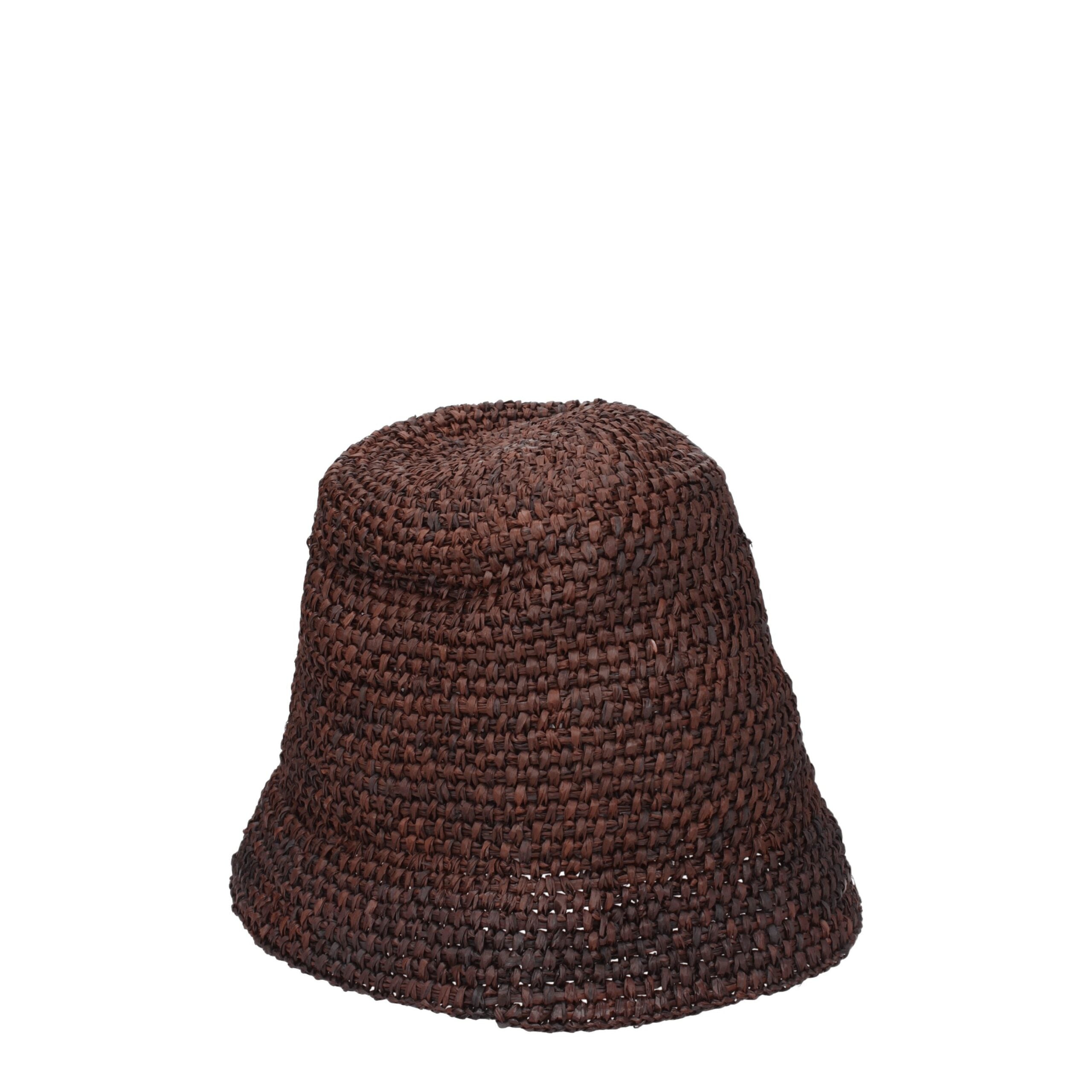 Jacquemus Bruna Raffia Bucket Hattar