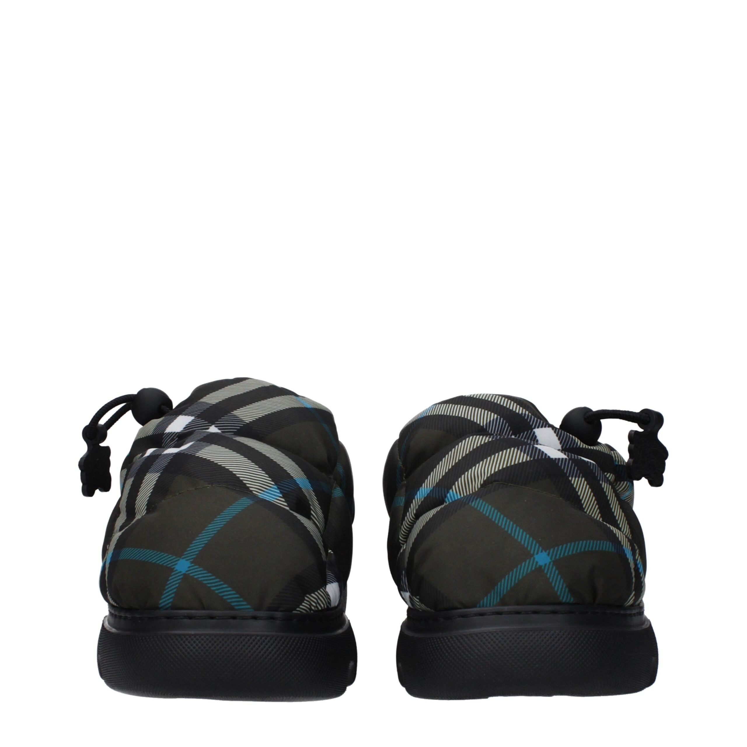 Burberry Gröna Slip-On Loafers i Tyg