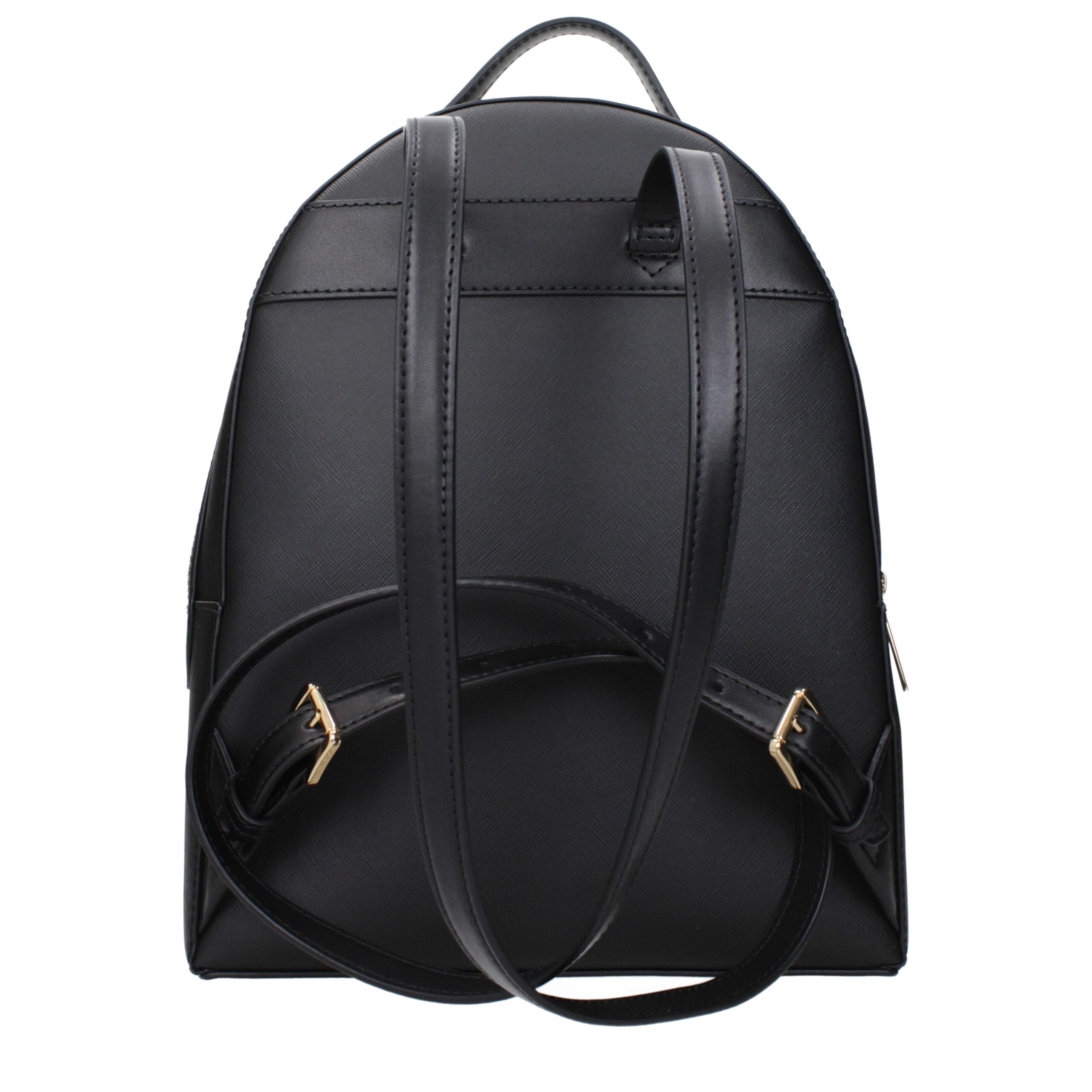 Michael Kors svarta läderryggsäckar