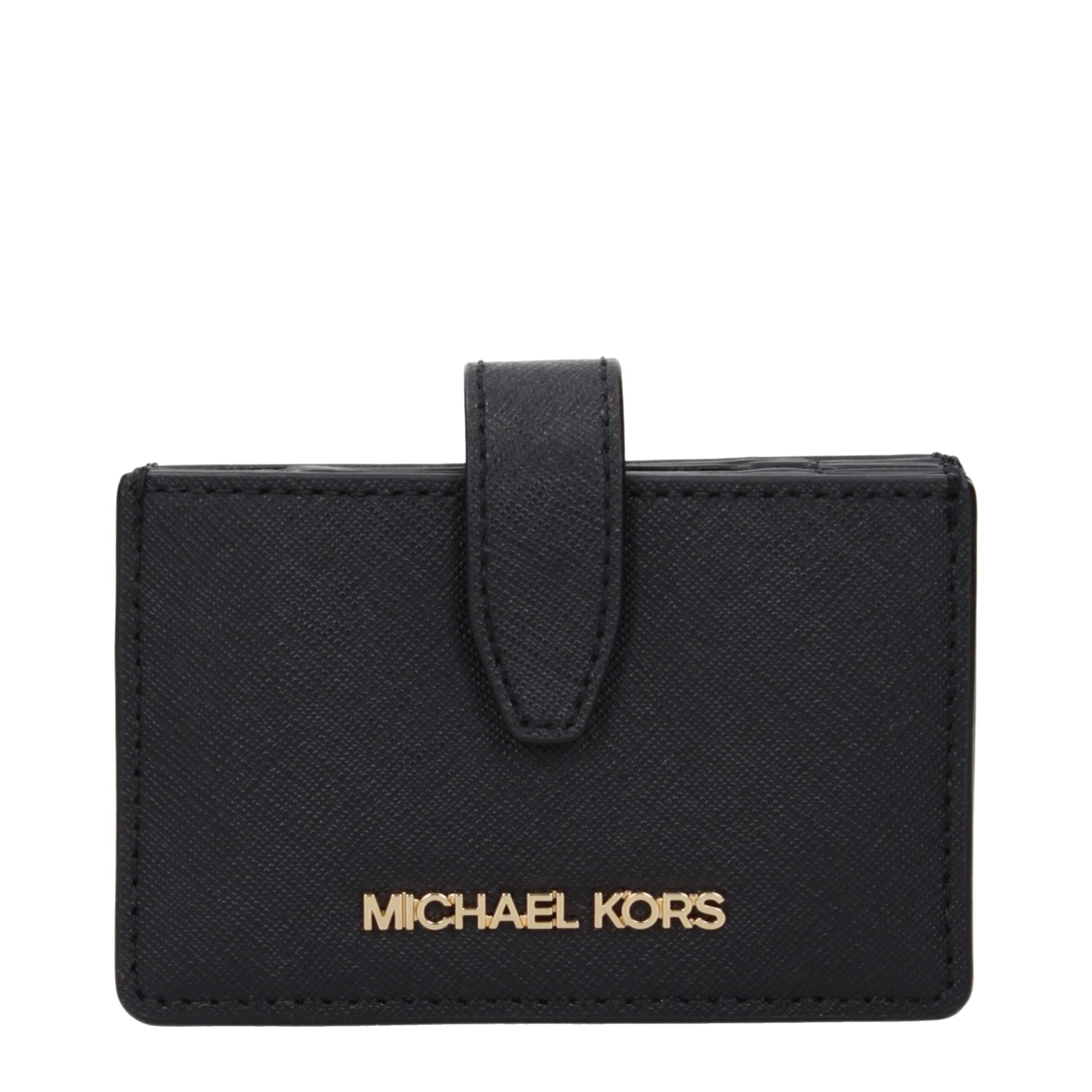 Michael Kors svarta läderkorthållare