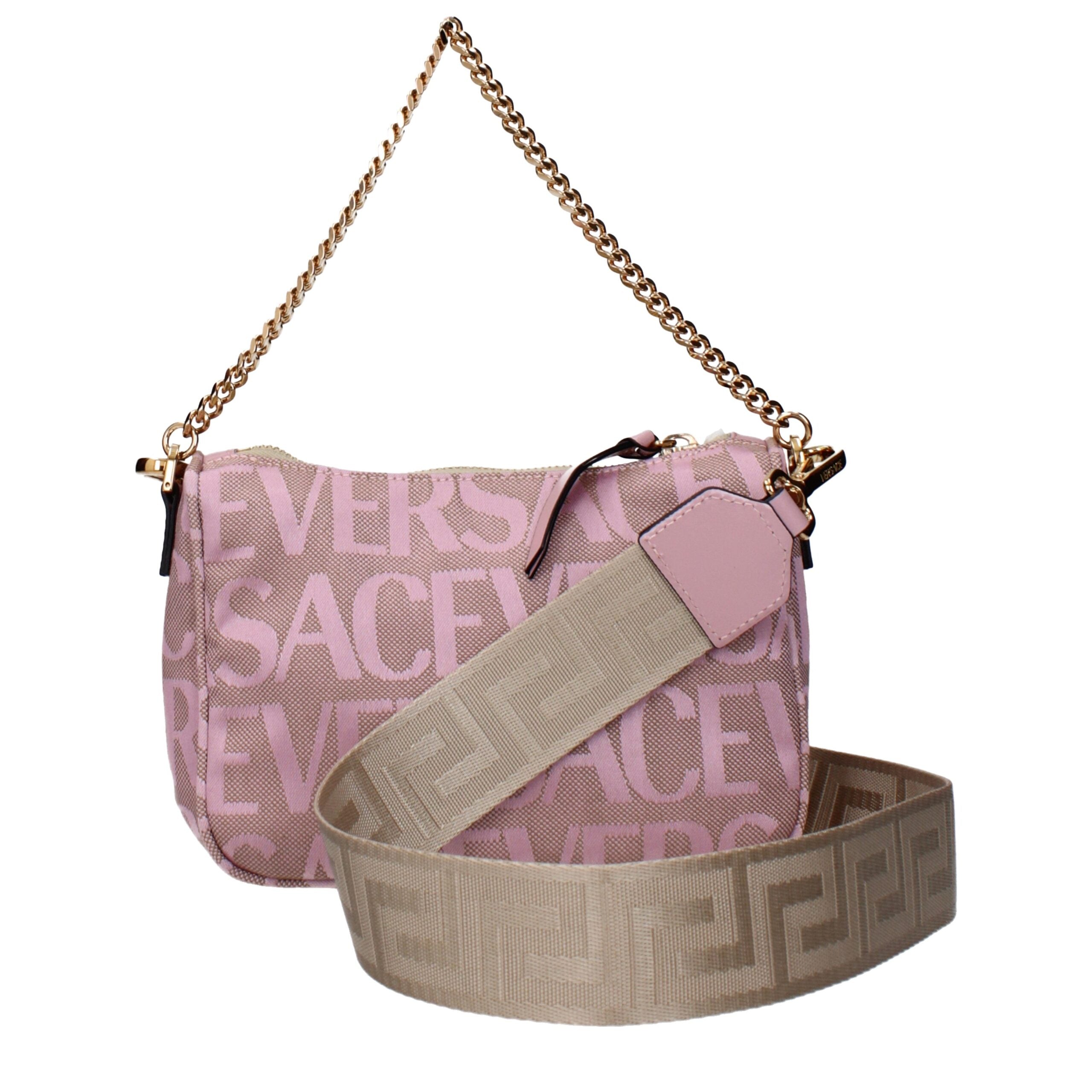 Versace Rosa Tygväskor