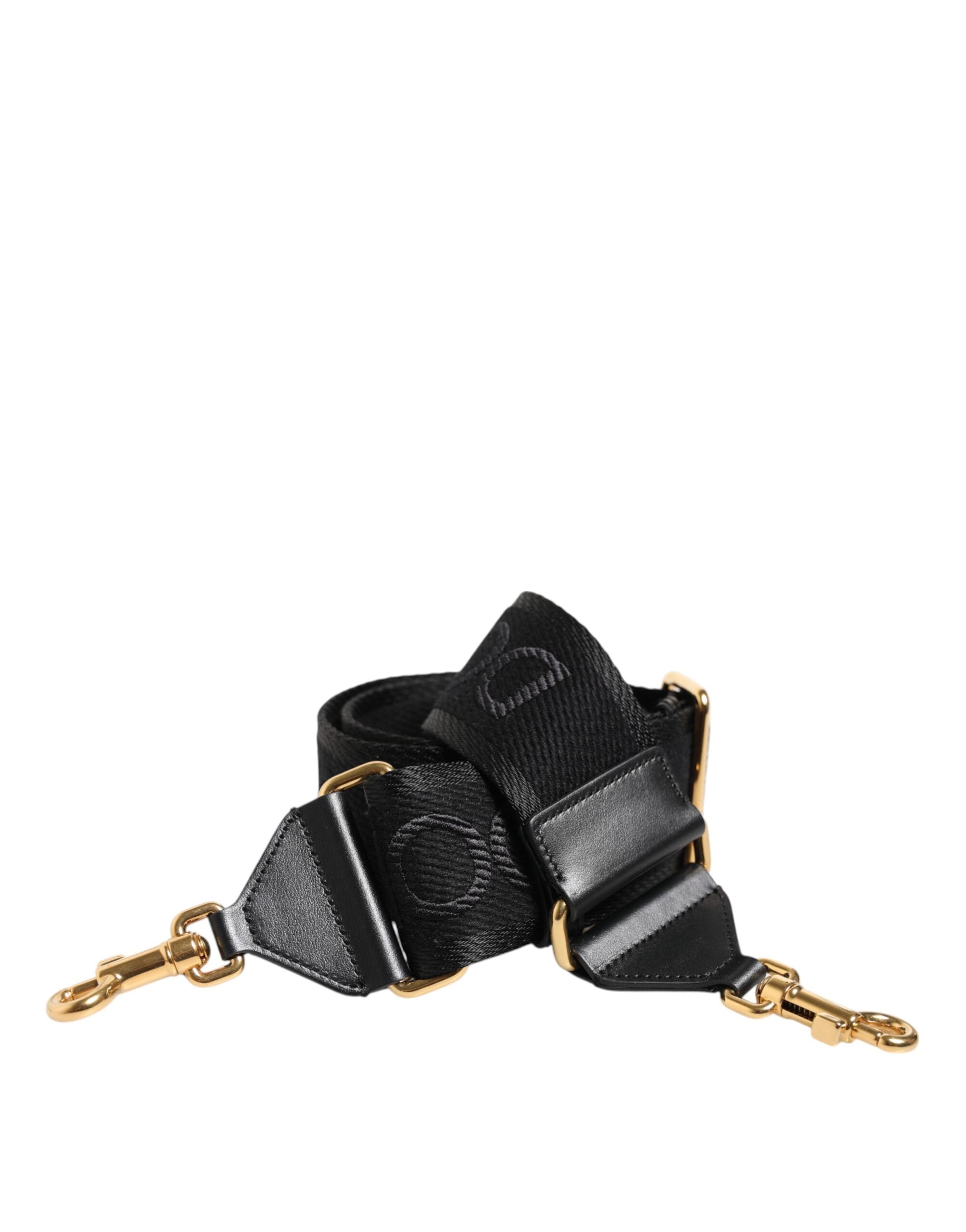 Dolce & Gabbana svart enfärgad viskosväska med axelrem