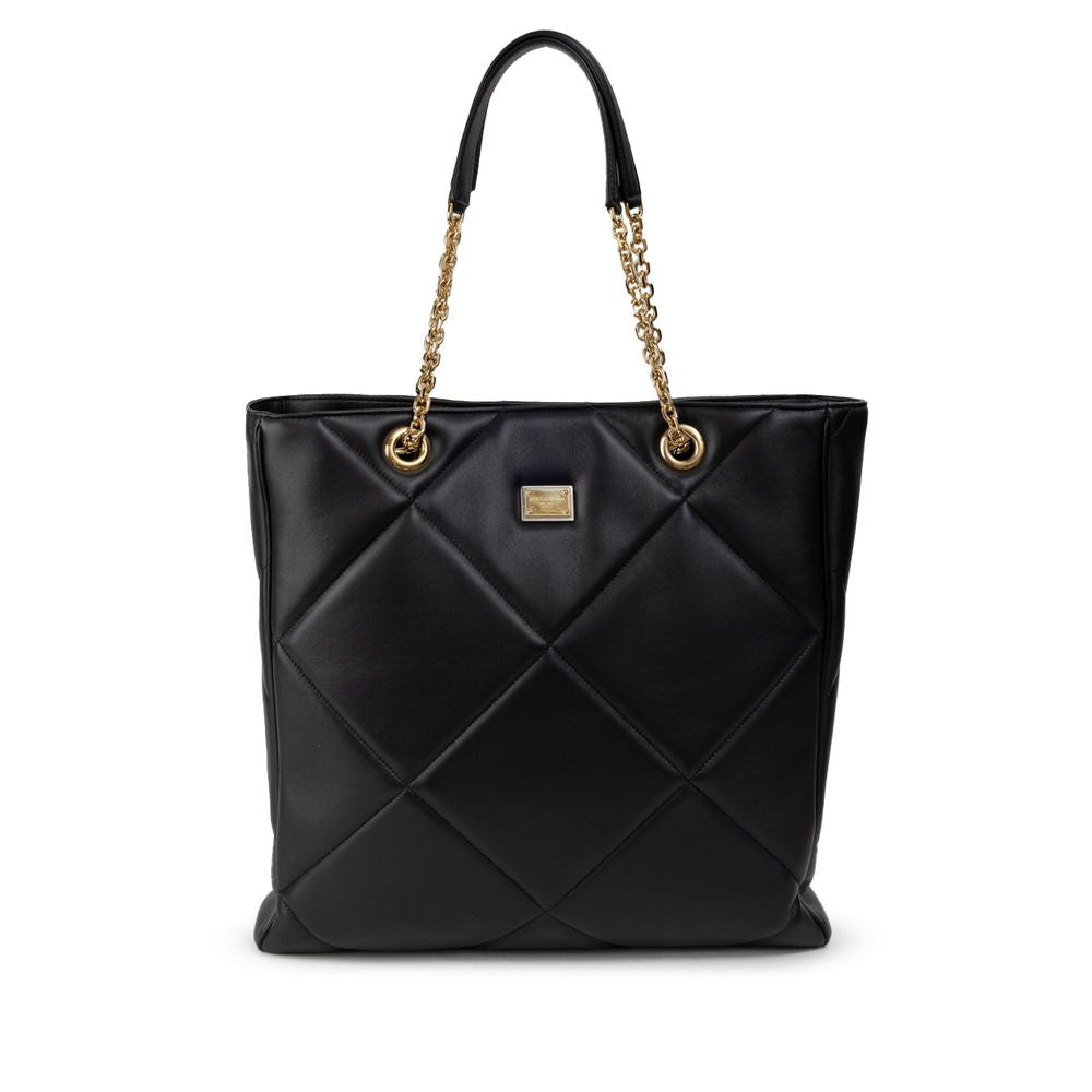 Dolce & Gabbana svart läderväska