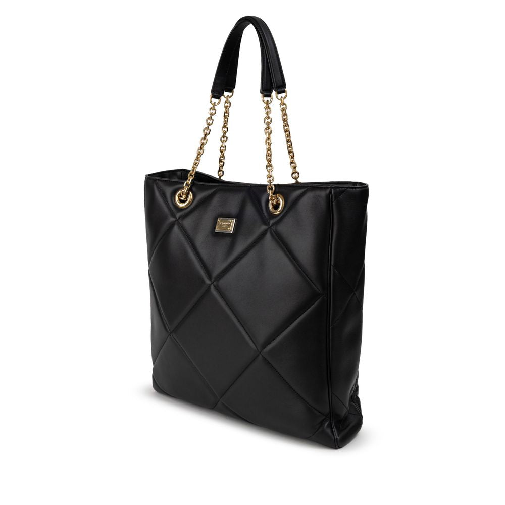 Dolce & Gabbana svart läderväska