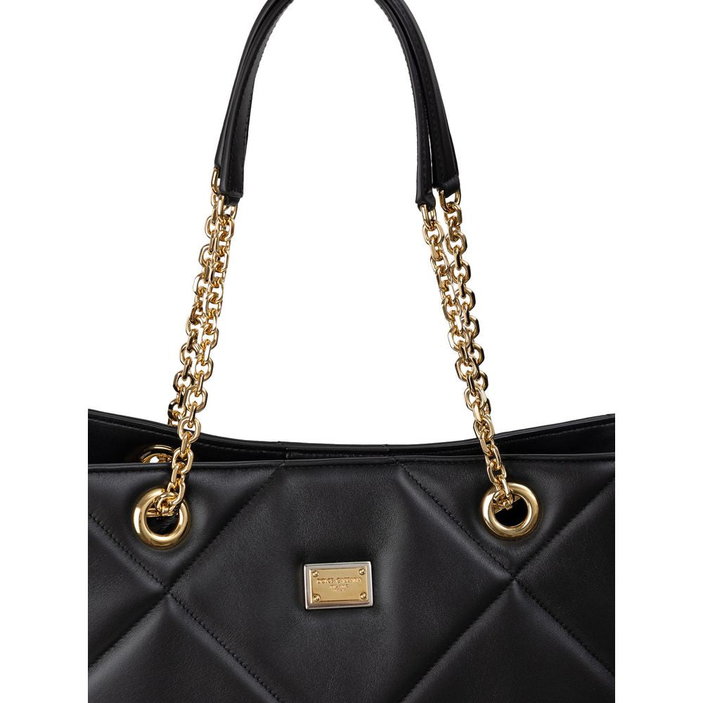 Dolce & Gabbana svart läderväska