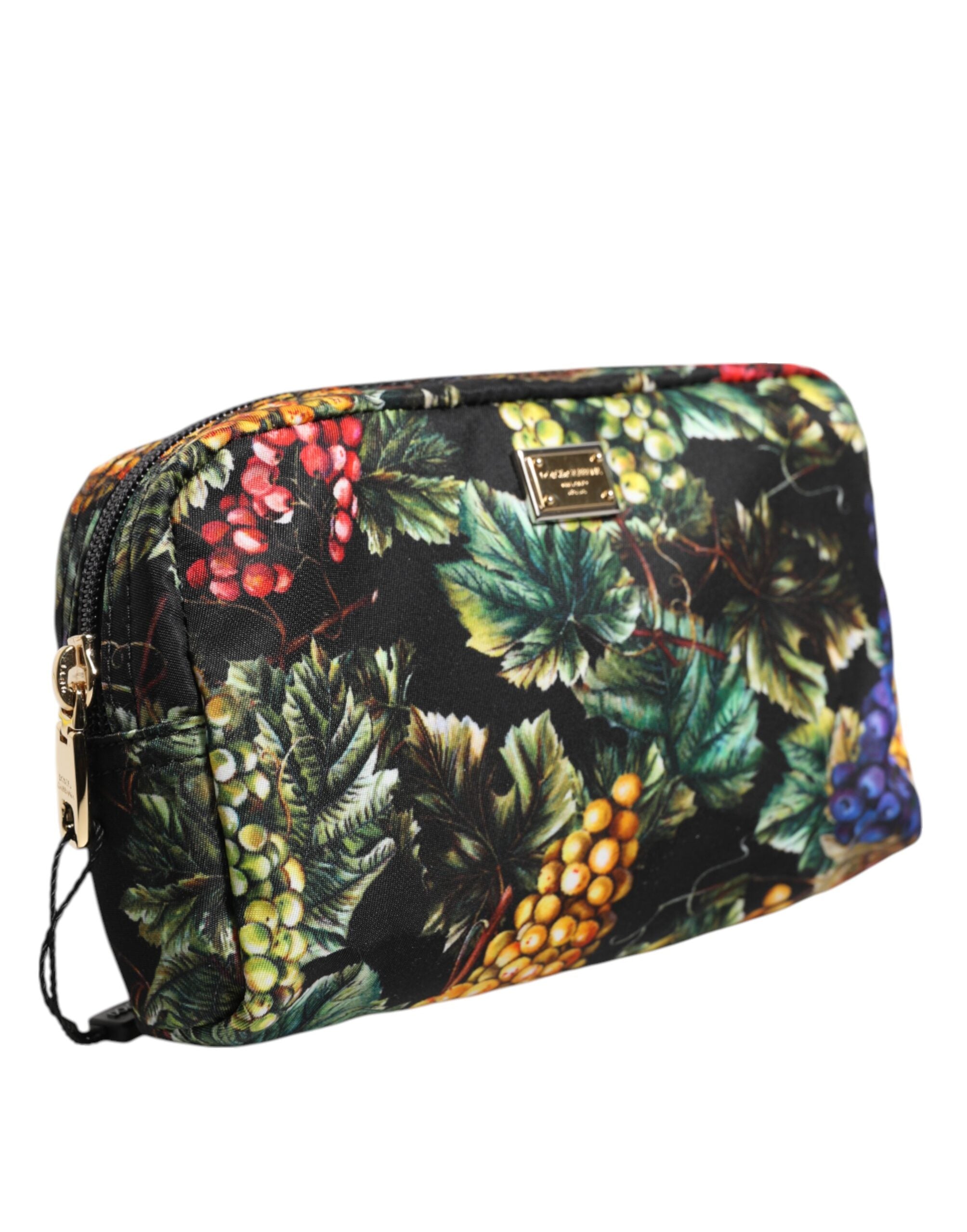 Dolce & Gabbana flerfärgad druvmönstrad kuvertväska med logotypplakett