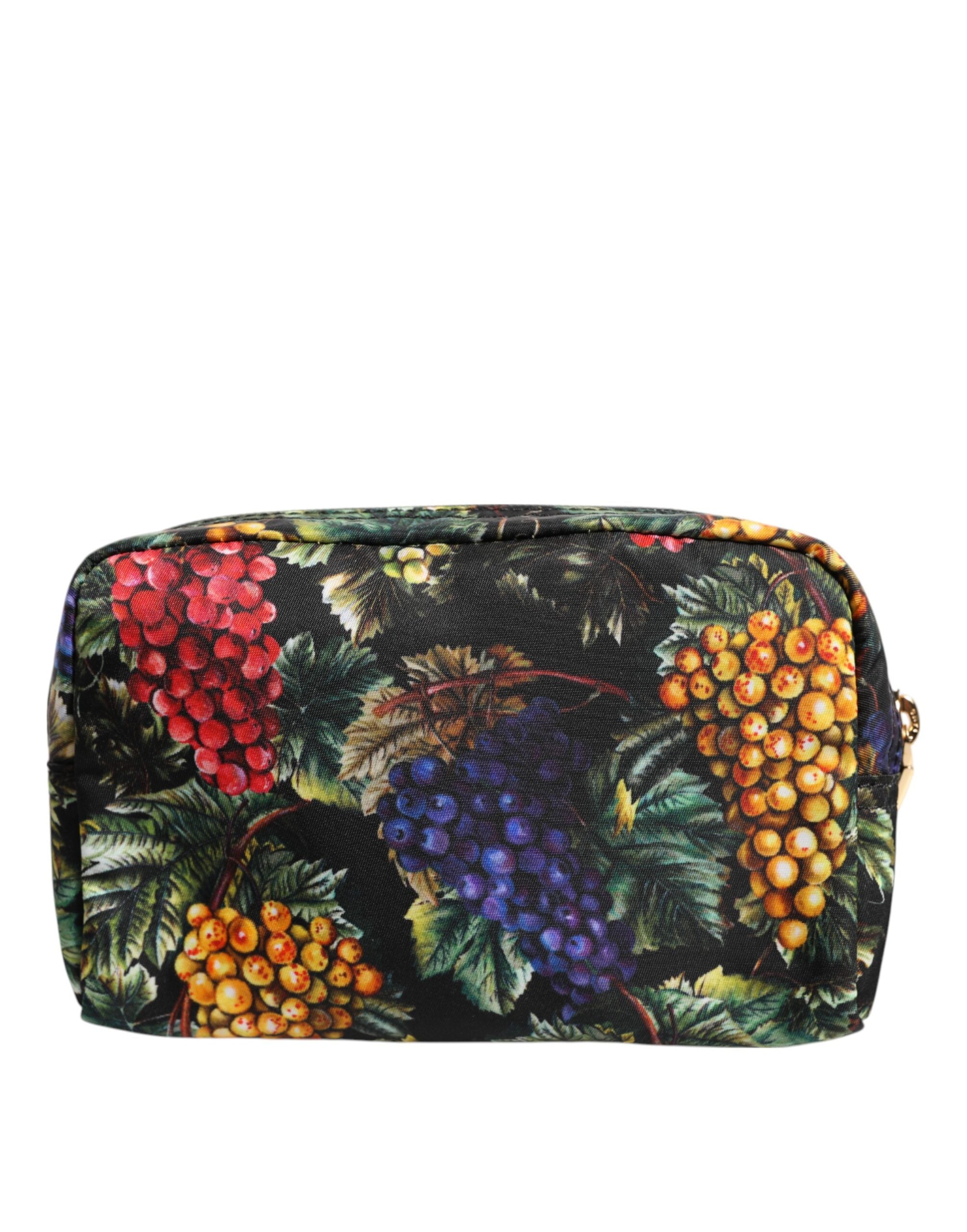 Dolce & Gabbana flerfärgad druvmönstrad kuvertväska med logotypplakett