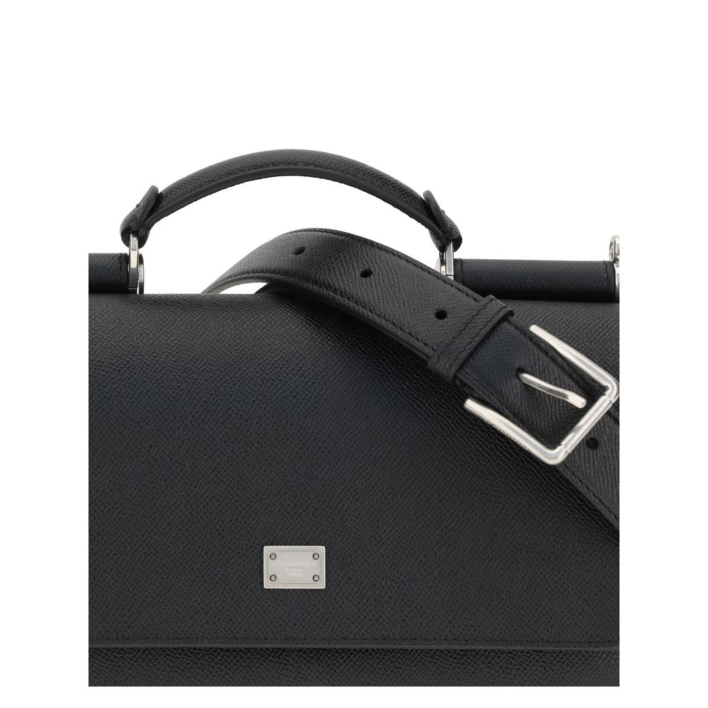 Dolce & Gabbana My Sicily läderhandväska