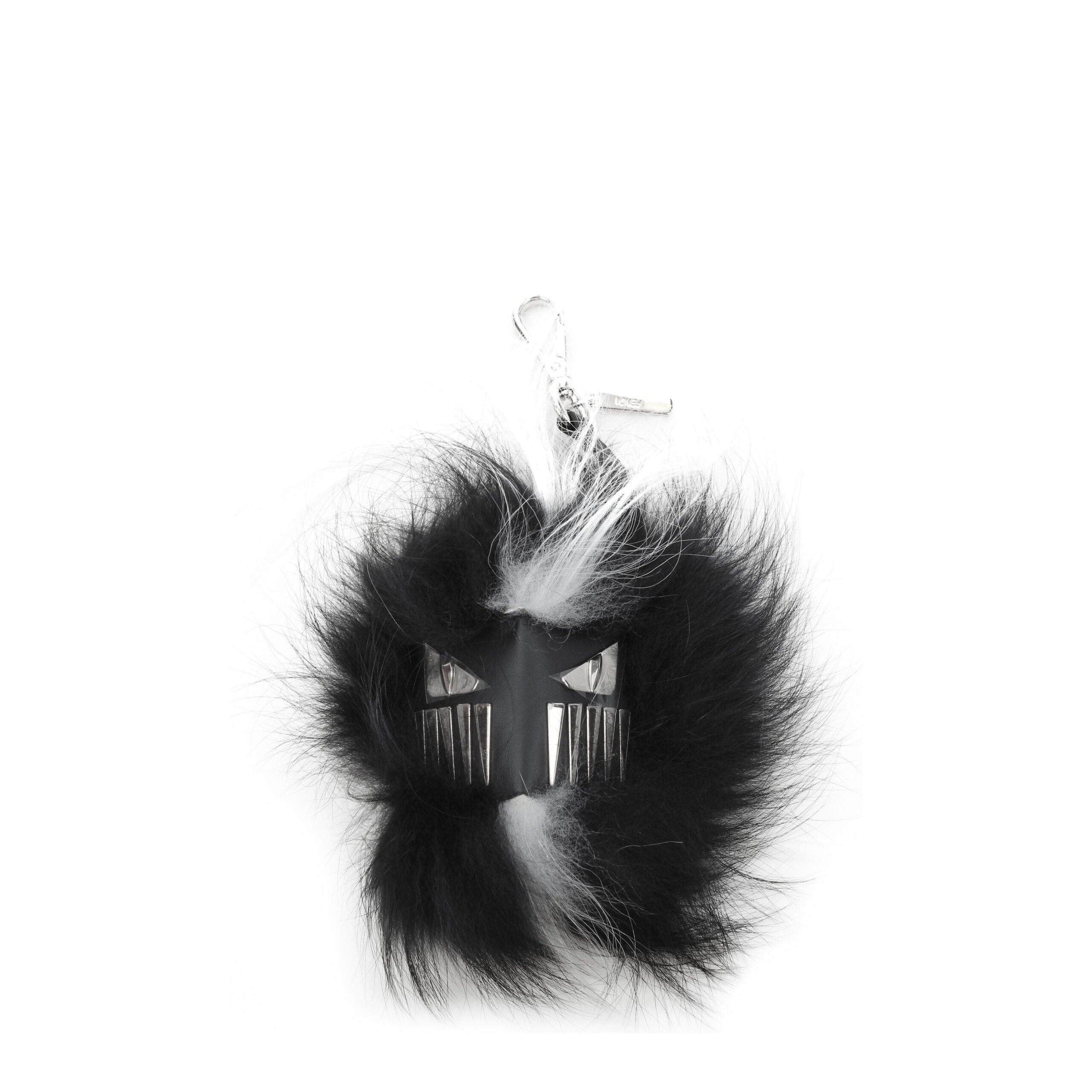 Fendi svarta pälshalsband