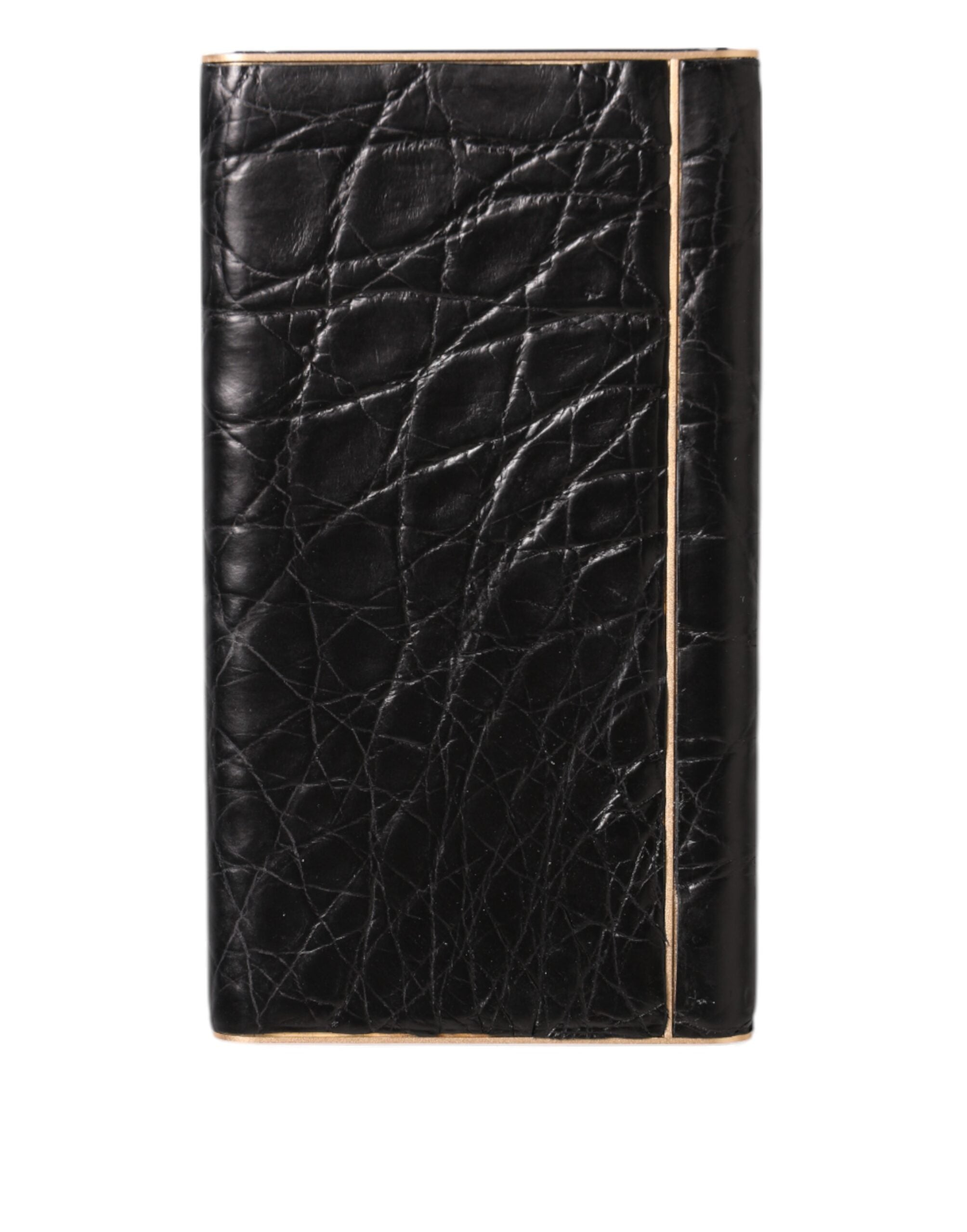Dolce & Gabbana Svart Läder Exotisk Hud 3000mAh Powerbank Laddare USB