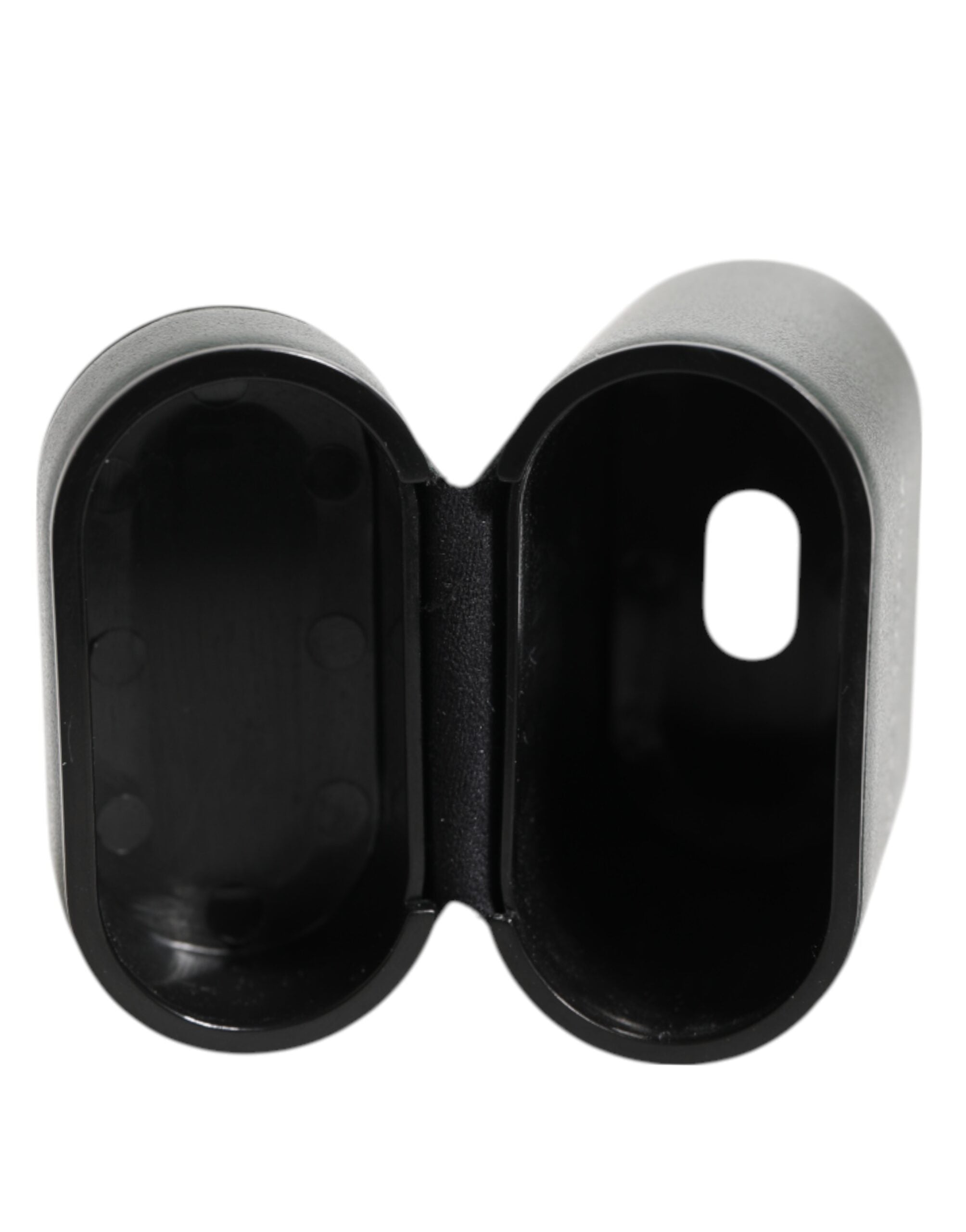 Dolce & Gabbana Svart Läderfodral med Logotyptryck och Flipfodral till Herr Airpods
