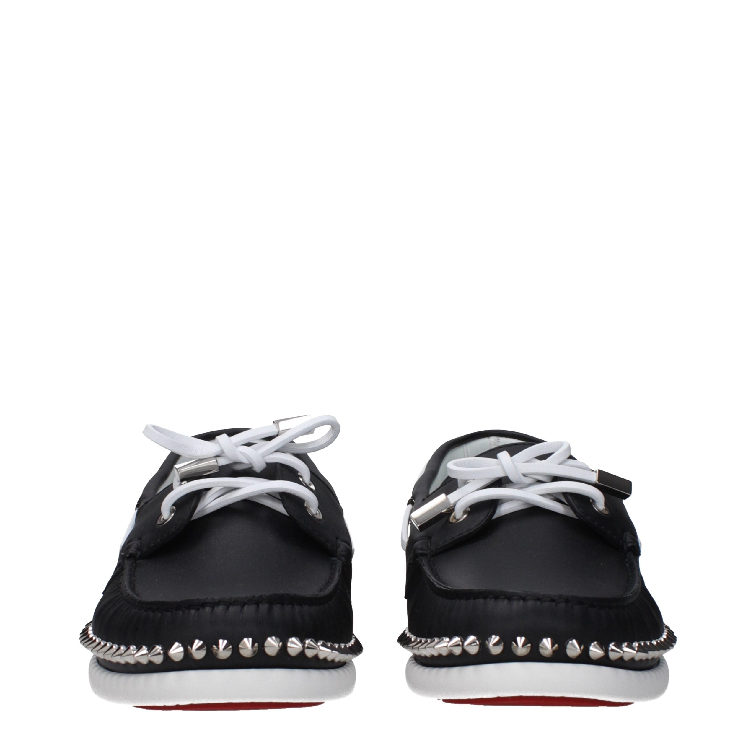 Christian Louboutin svarta slip-on loafers i läder