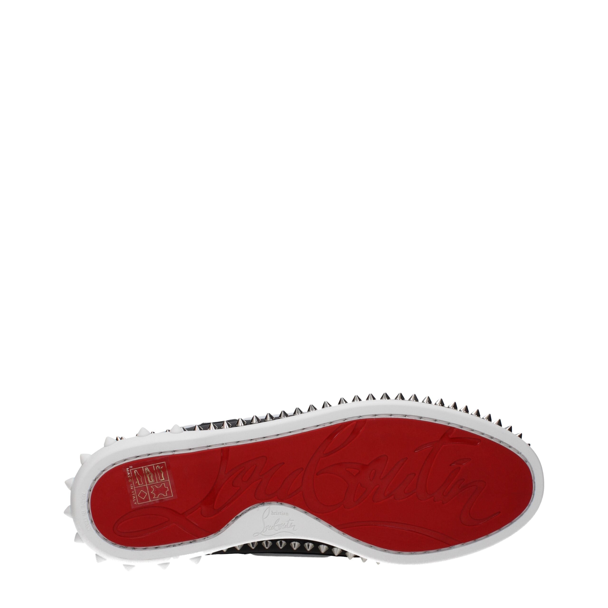 Christian Louboutin svarta slip-on loafers i läder