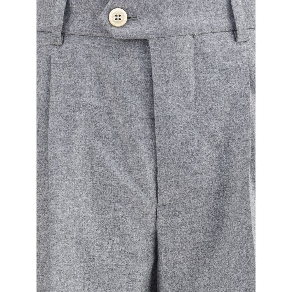 Brunello Cucinelli Kashmir-siden flanellbyxor