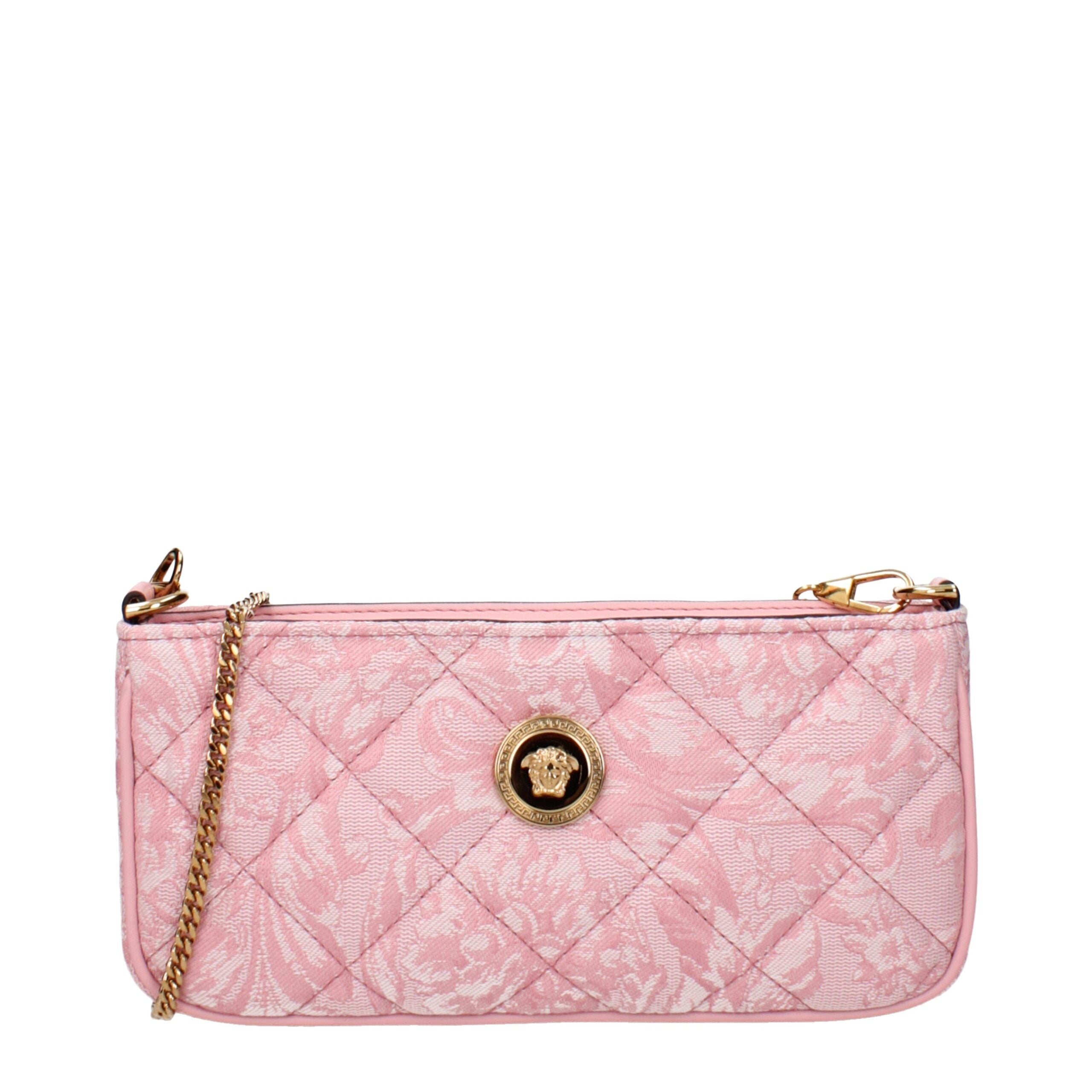 Versace Rosa Tyg Axelväskor