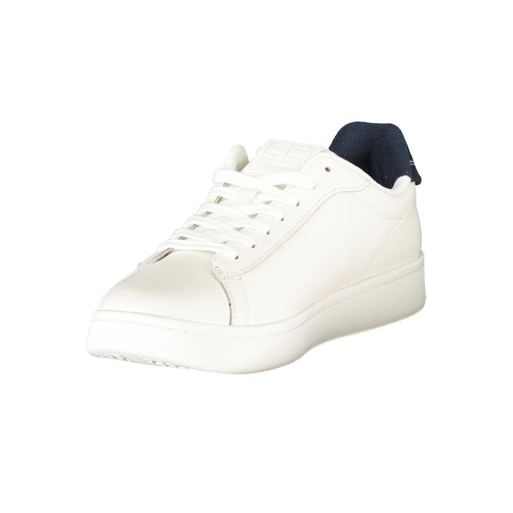 Tommy Hilfiger Vita Läder Herr Sneaker