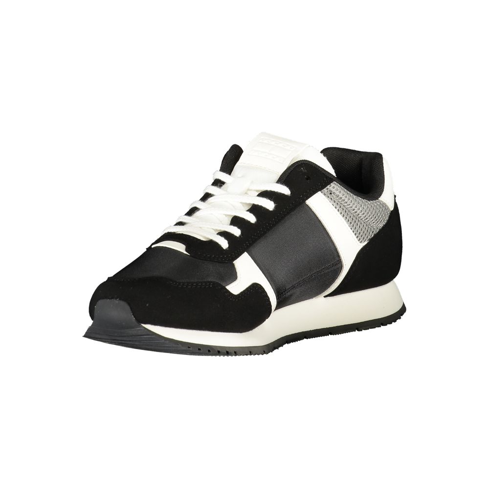 Tommy Hilfiger Svart Polyester Herr Sneaker