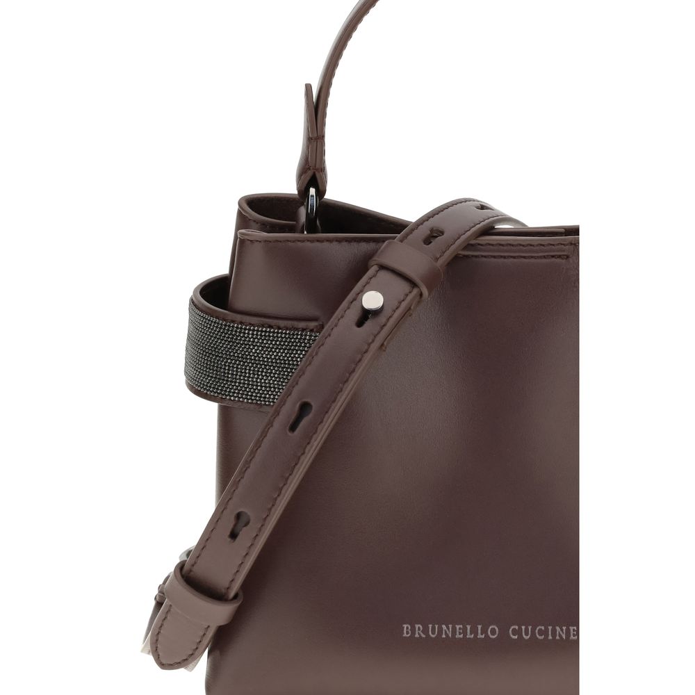 Brunello Cucinelli läderhandväska