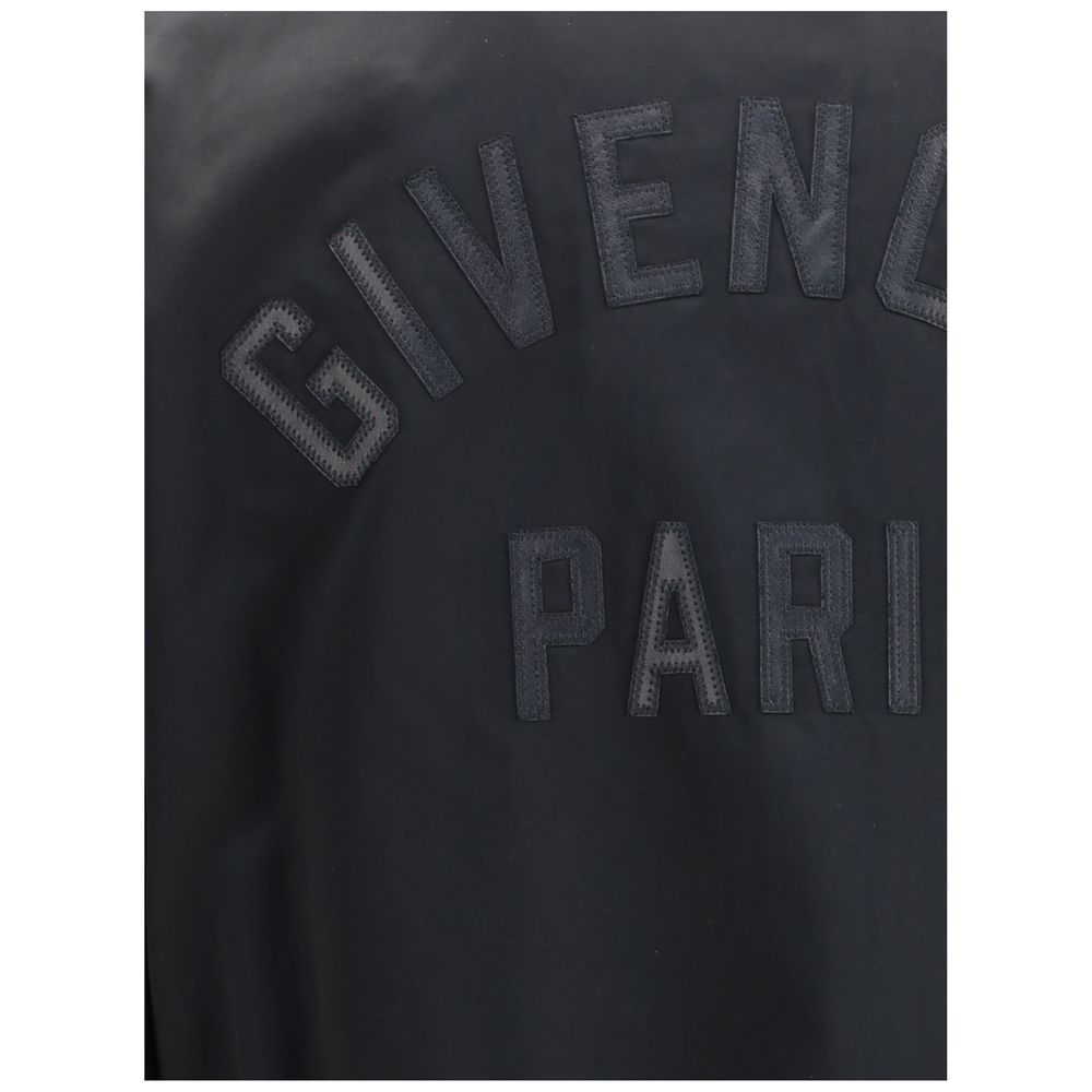 Givenchy bomberjacka i läder och satin
