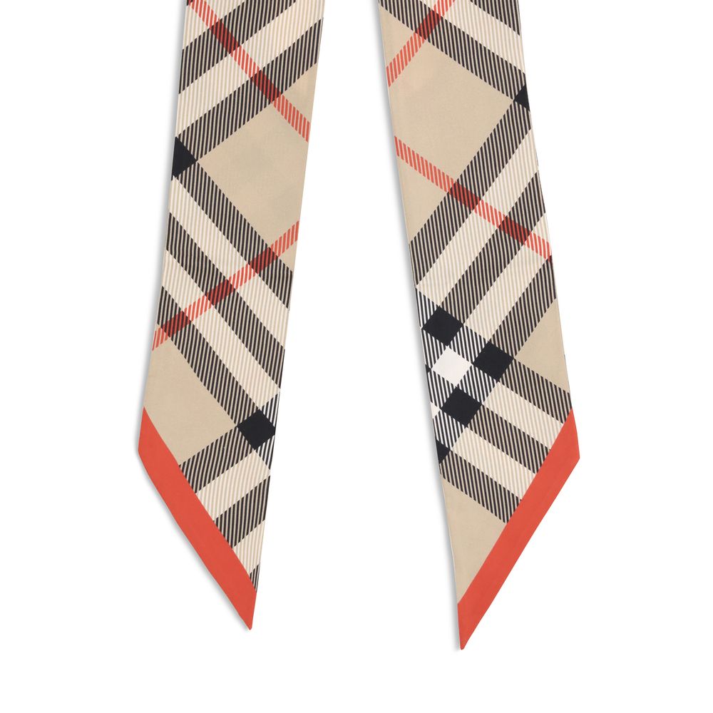 Burberry rutig sidenhalsduk