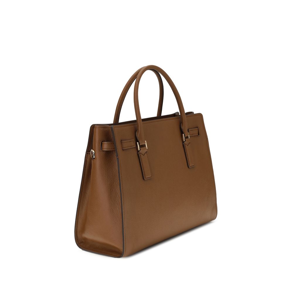 Michael Kors läderaxelväska