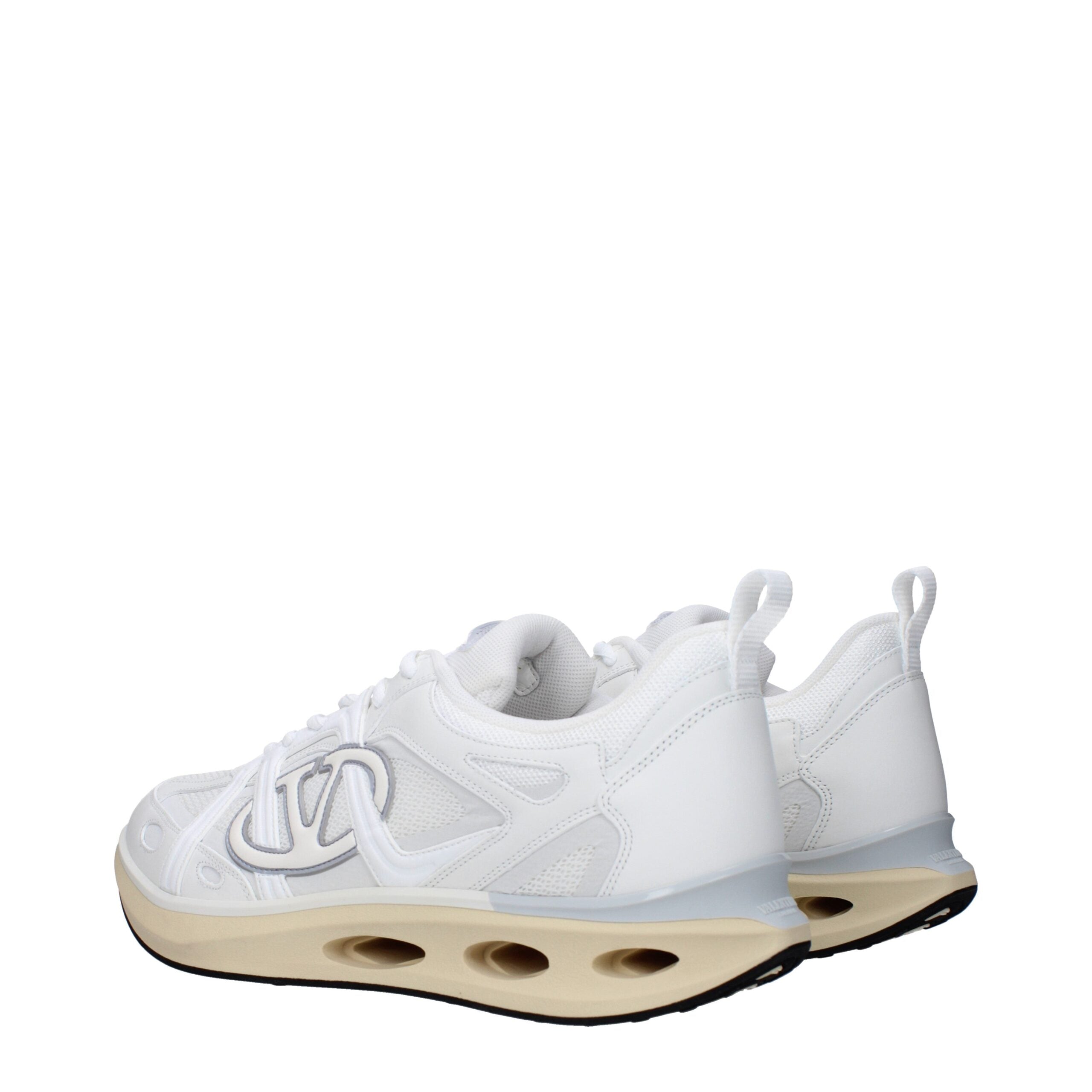 Valentino Garavani vita atletiska sneakers i tyg