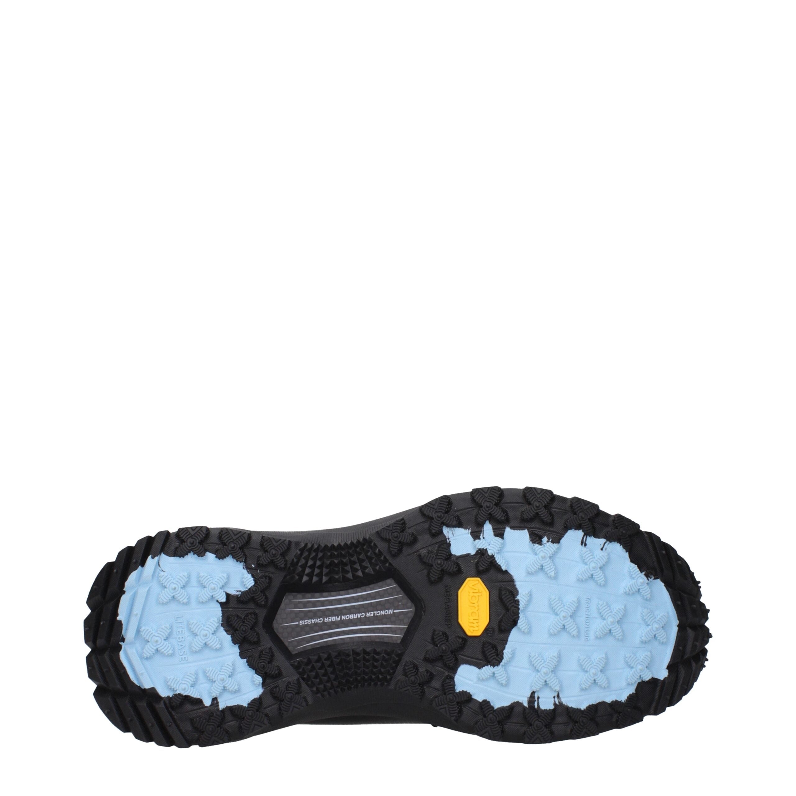 Moncler Svarta Tyg Atletiska Sneakers