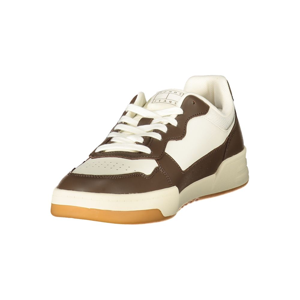 Tommy Hilfiger Vita Läder Herr Sneaker