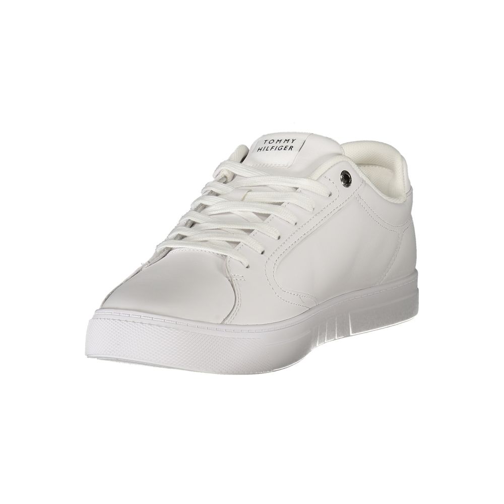 Tommy Hilfiger Vita Läder Herr Sneaker