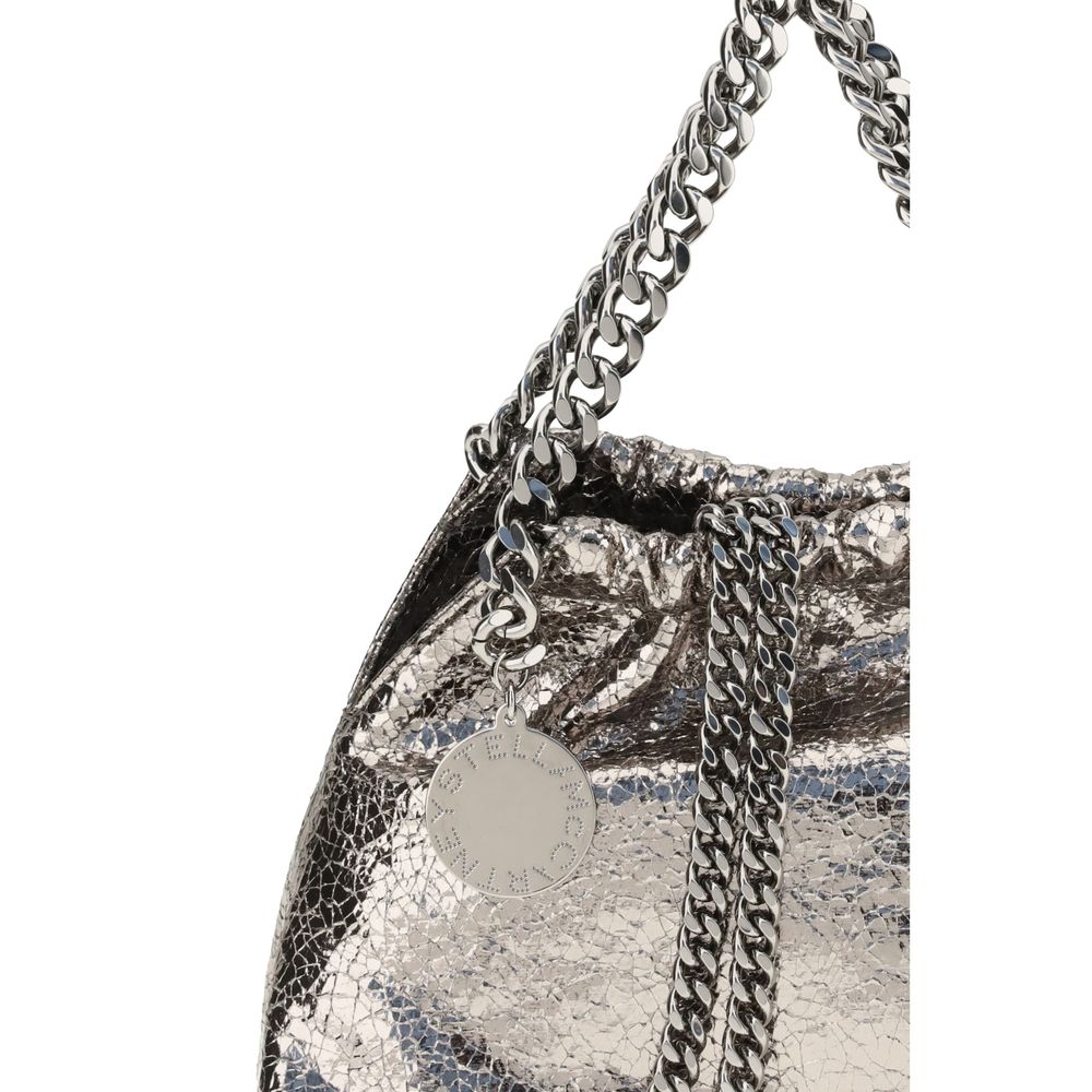 Stella McCartney Falabella axelväska med metallisk krackelerad effekt