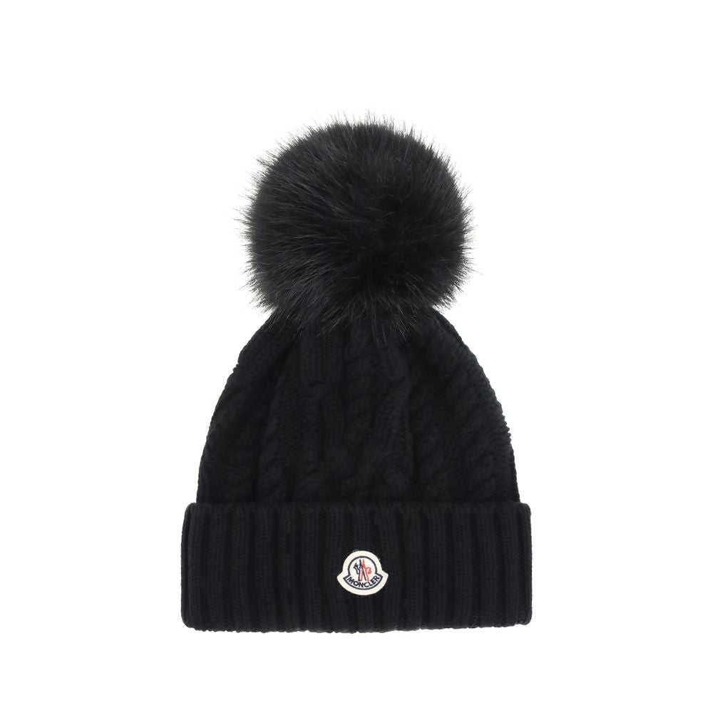 Moncler Mössa i kashmirblandning med pompong
