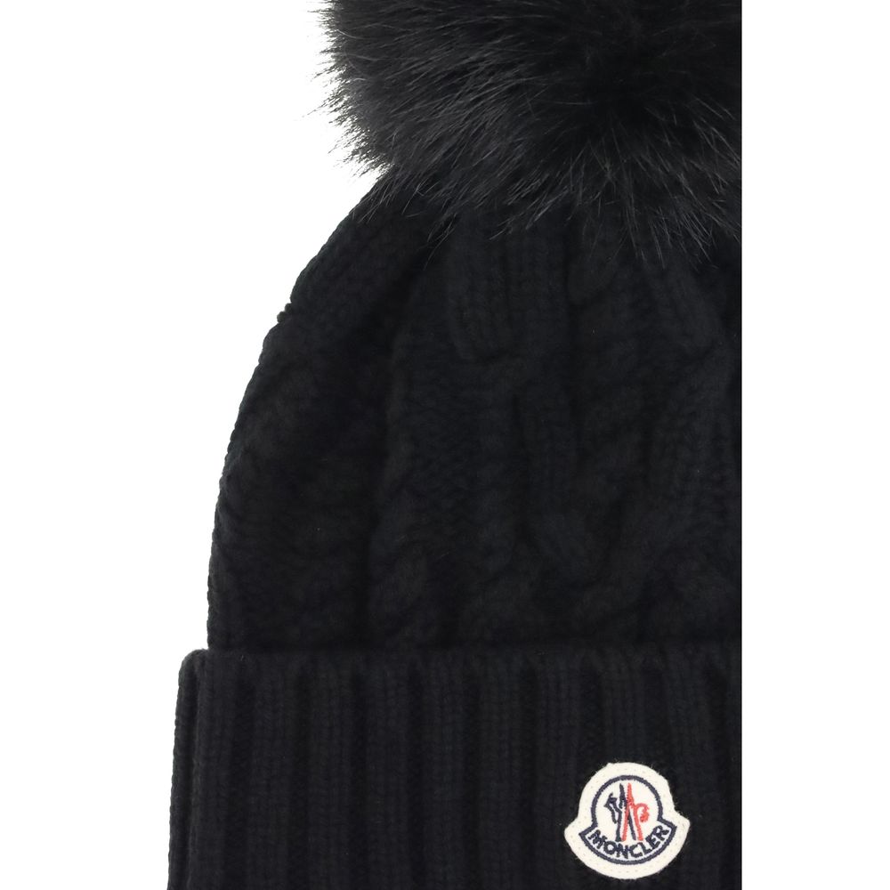 Moncler Mössa i kashmirblandning med pompong
